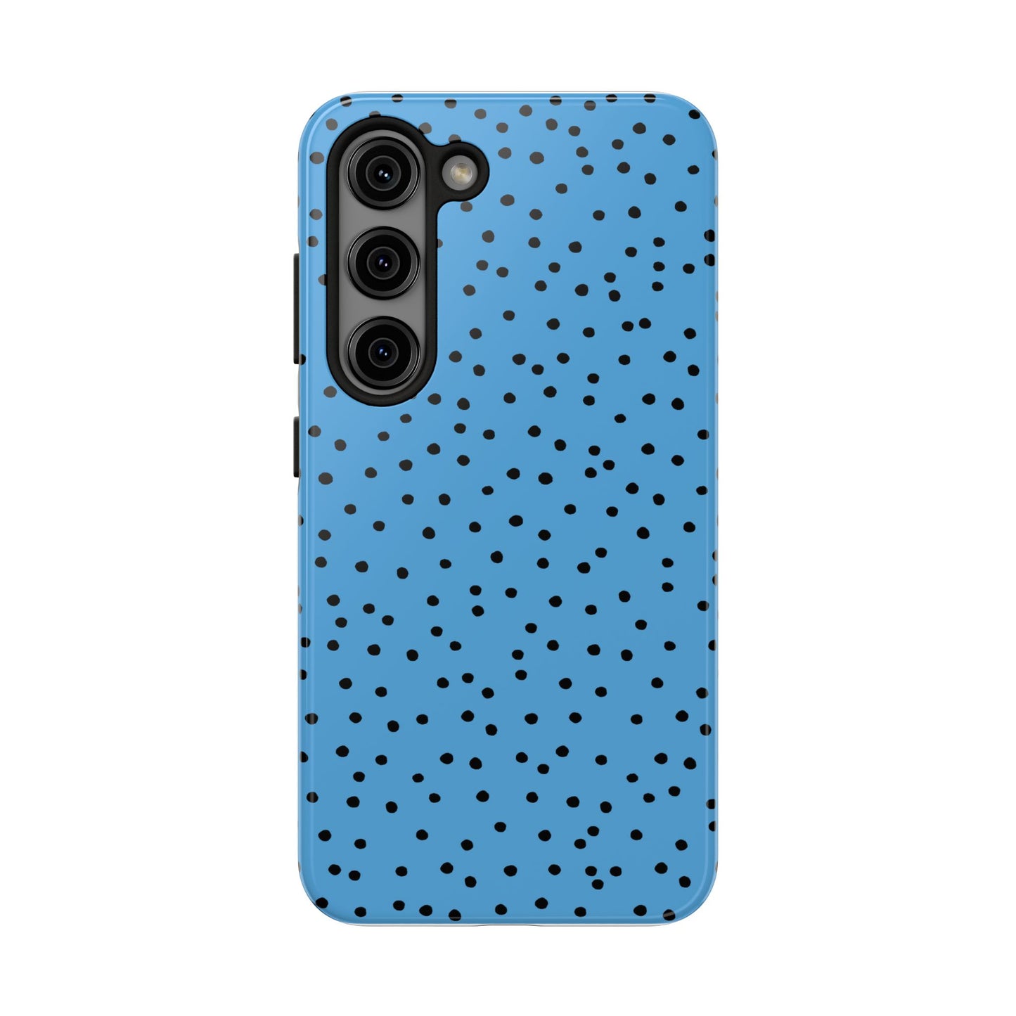 Dinky Dots Turquoise / Black Phone Case