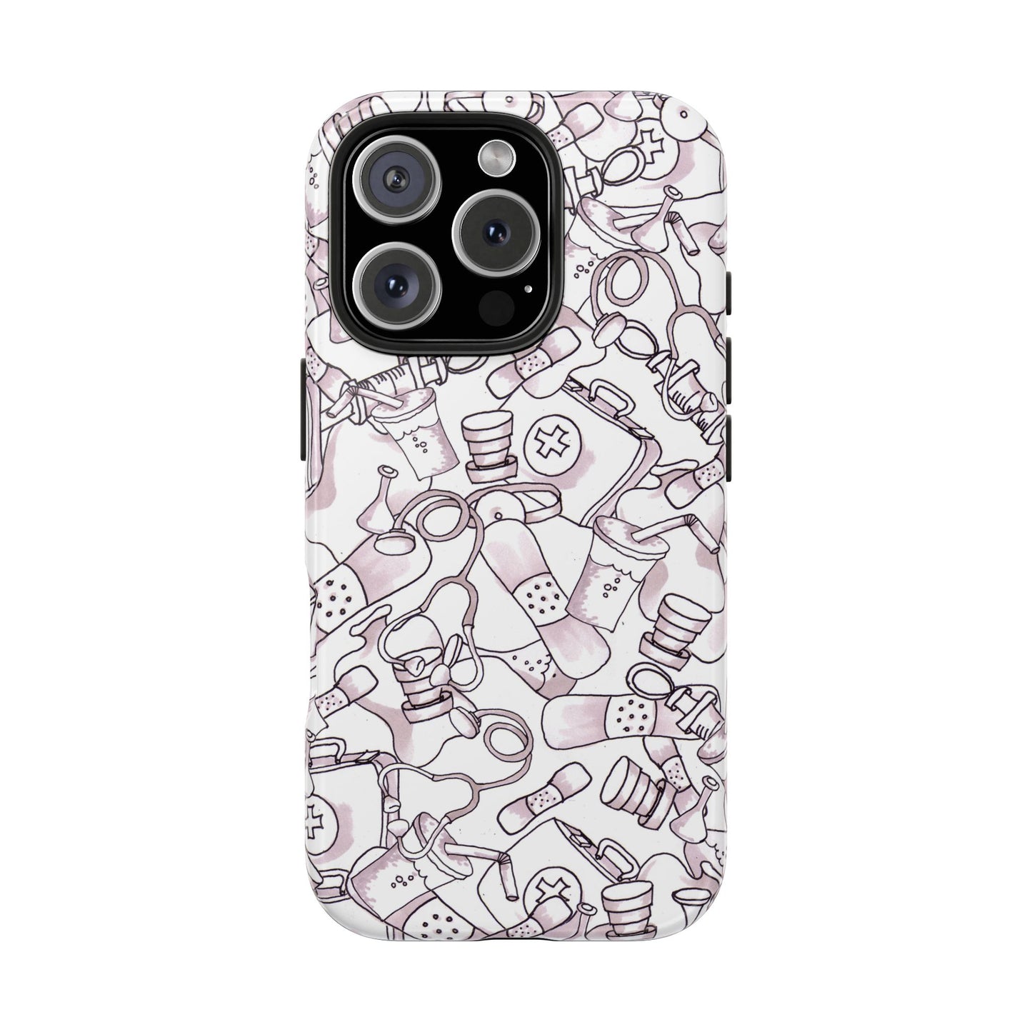 Med Stuff White Phone Case