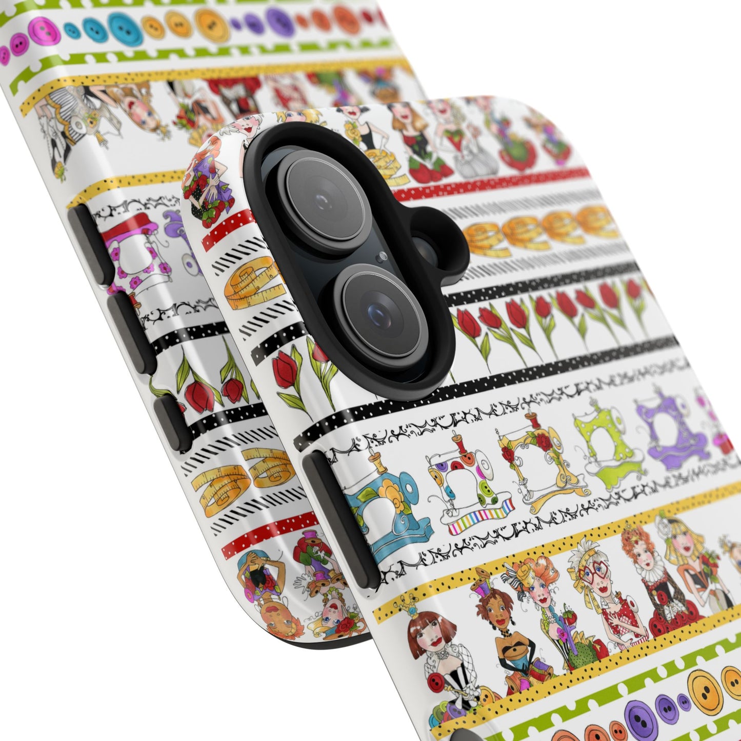 Curious Border White Phone Case