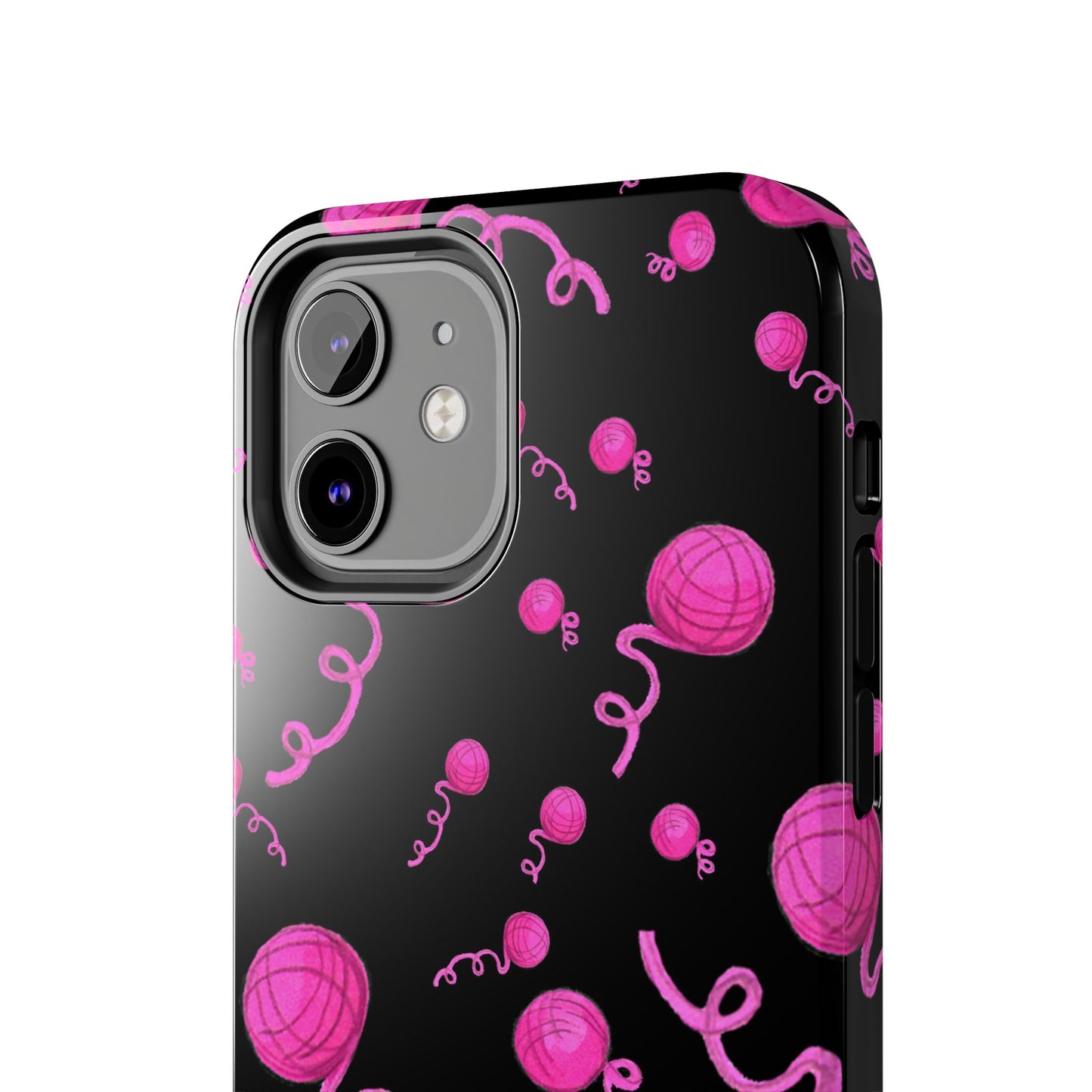 Yarniverse Black / Pink Phone Case