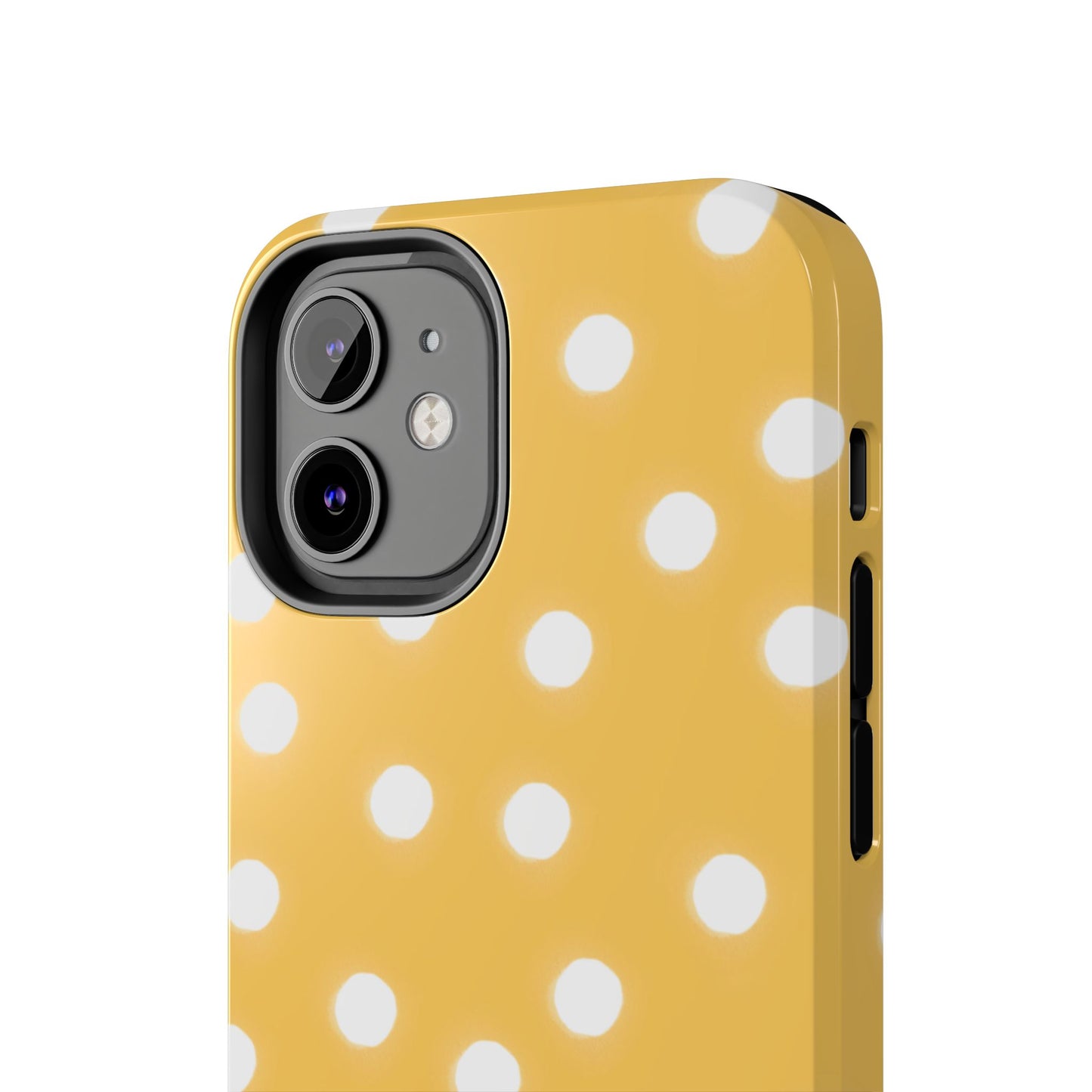 Jumbo Dots Yellow / White Phone Case
