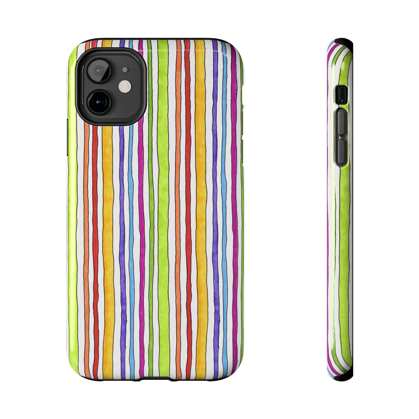 Stripe Fancy White Phone Case