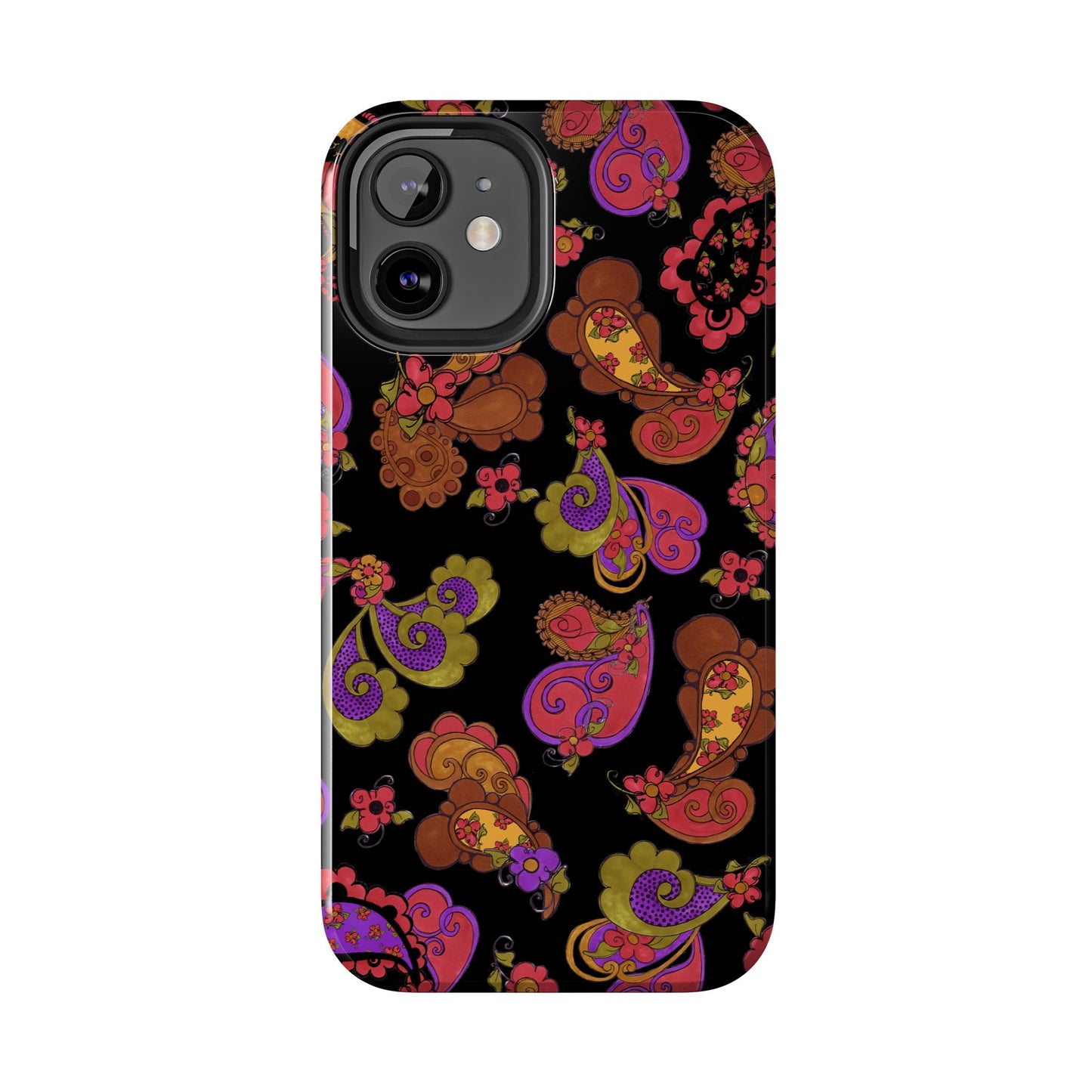 Posie Paisley Black Phone Case