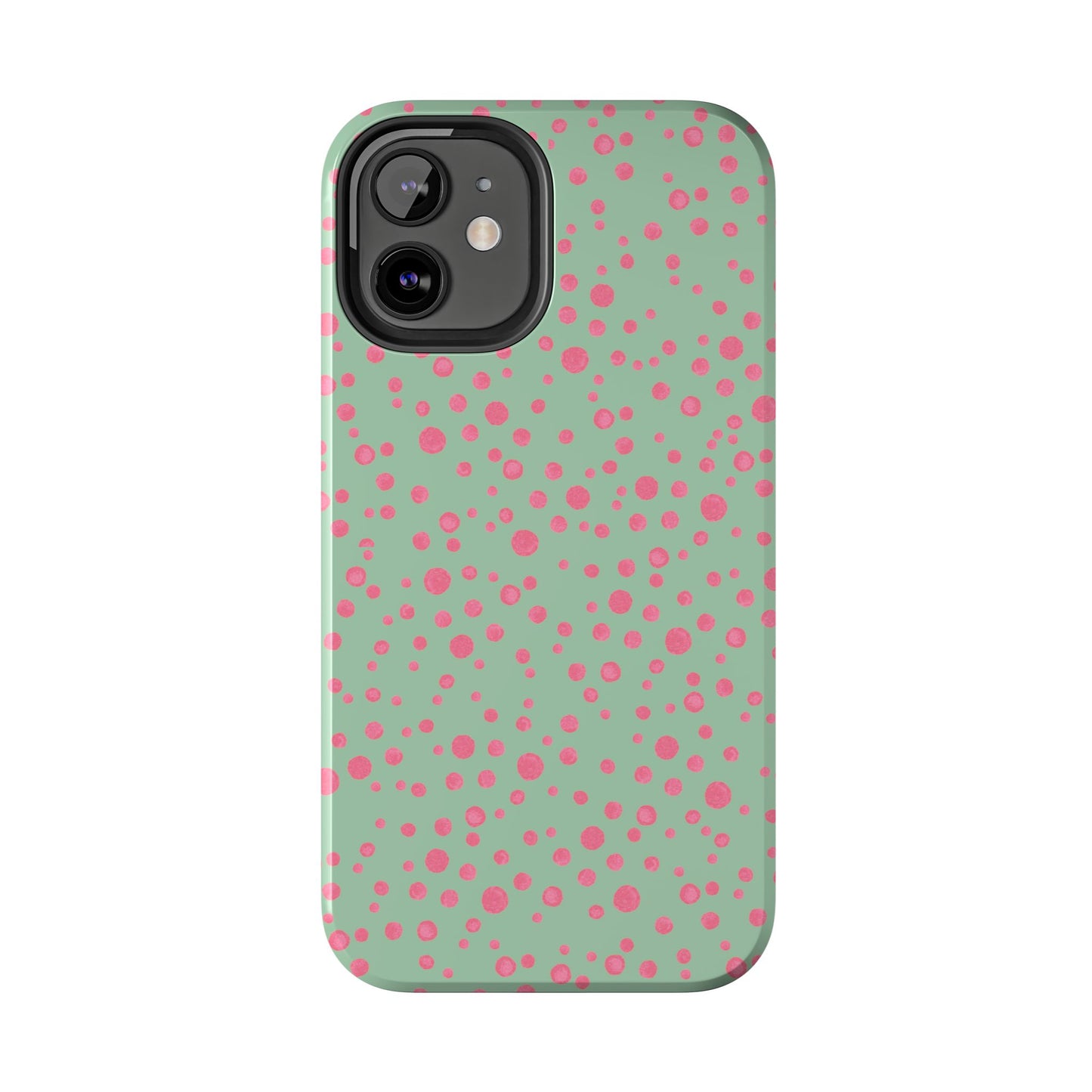 Balloon Dots Sage / Pink Phone Case