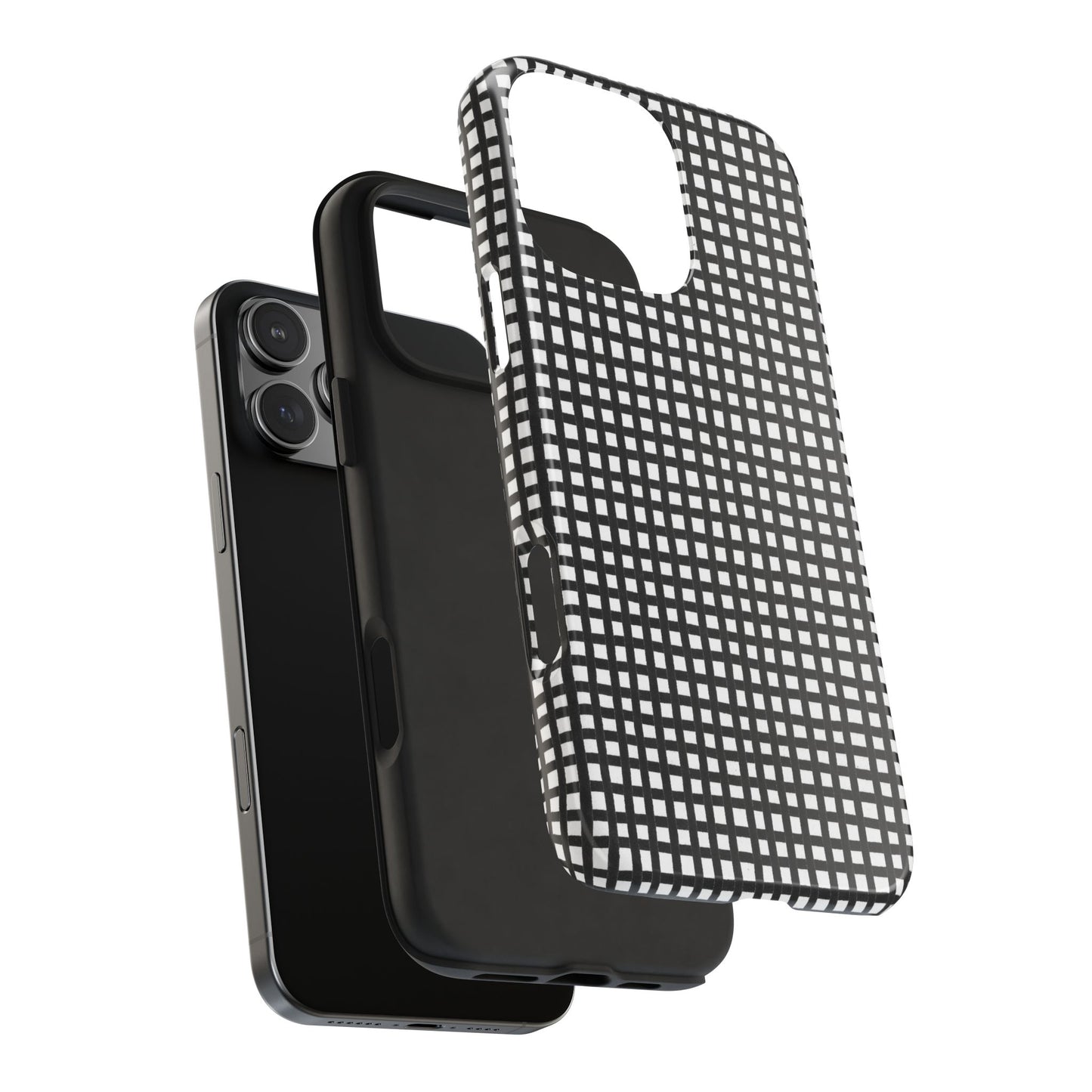 Chipper Check Black / White Phone Case