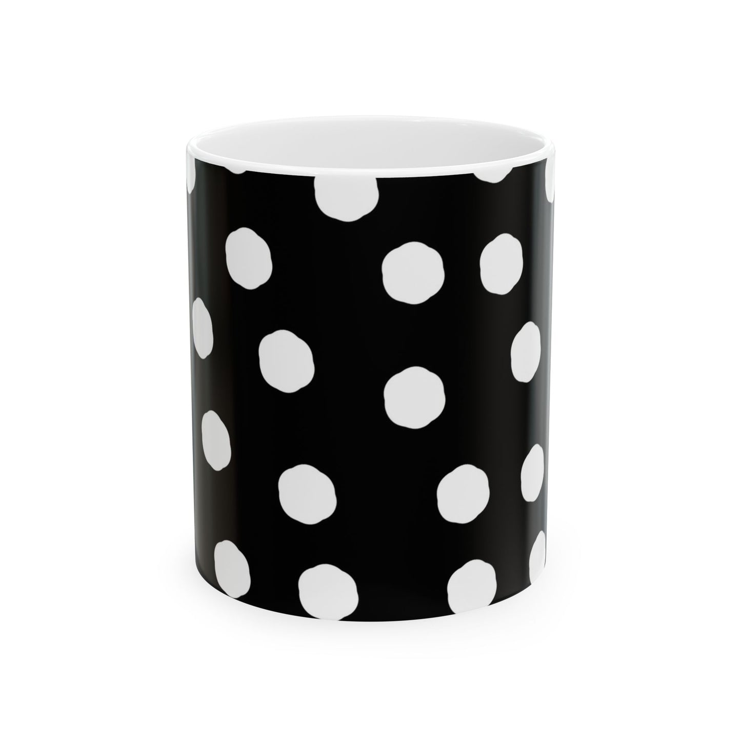 Jumbo Dots Black / White Cup