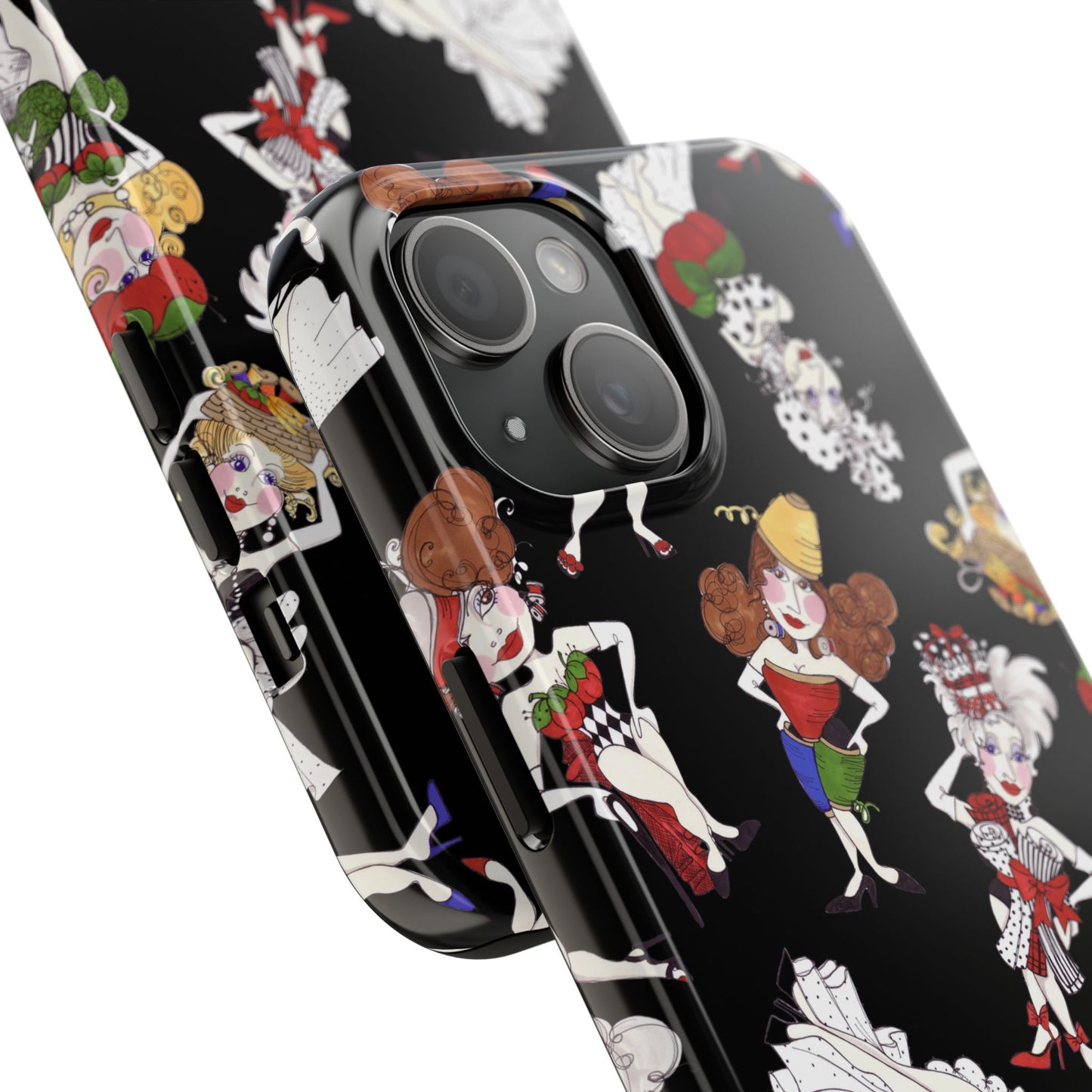 Sew Tossed Black Phone Case