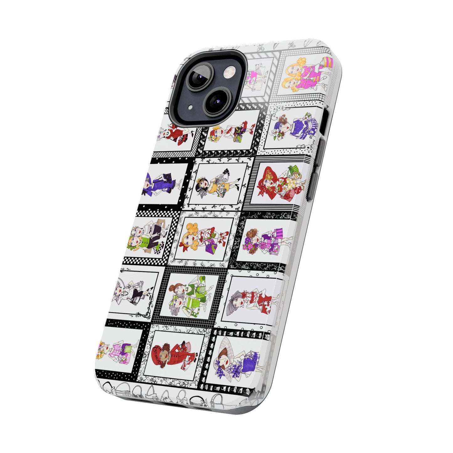 Gone Shopping White / Black Phone Case