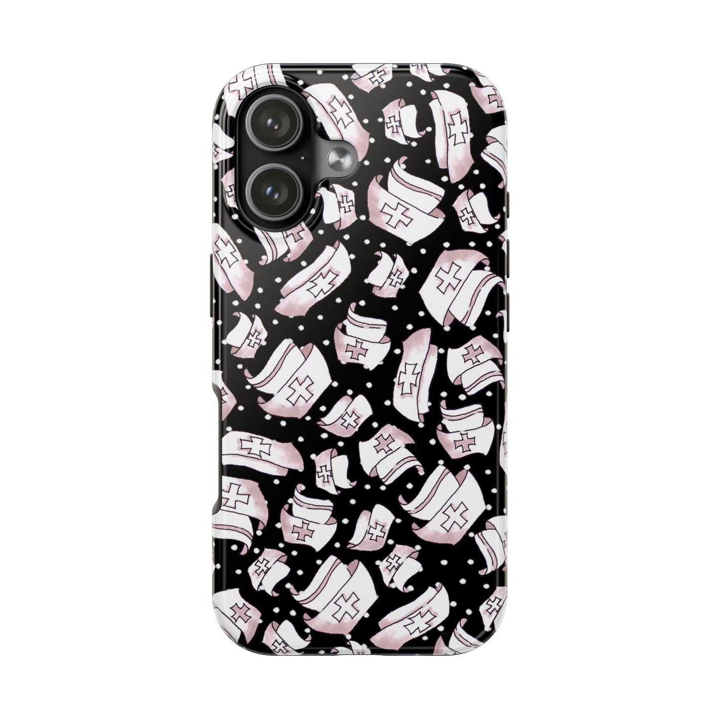 Med Hats Black Phone Case
