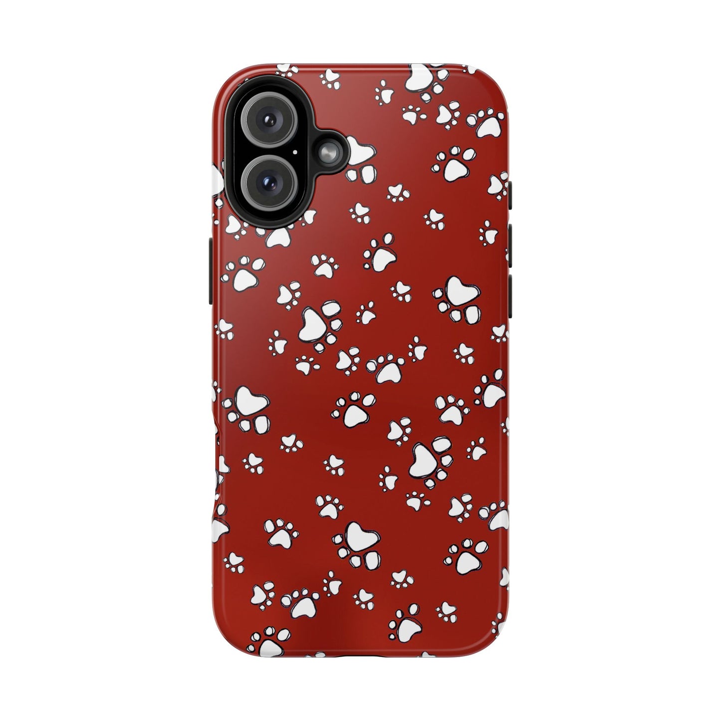 Paw Flakes Red Phone Case