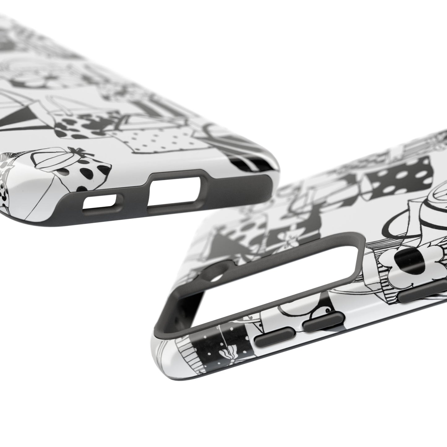 Totes White / Black Phone Case