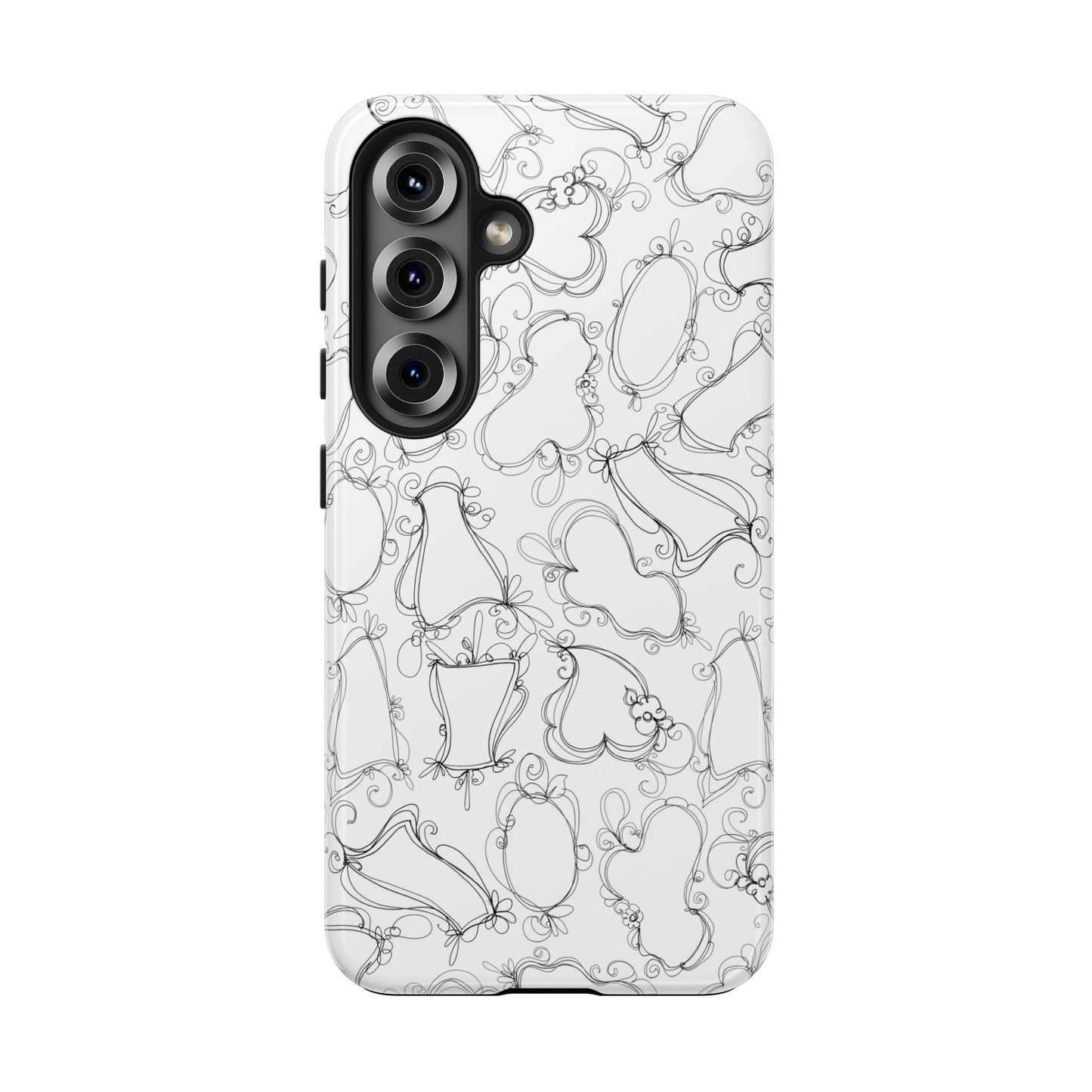 Frames White / Black Phone Case