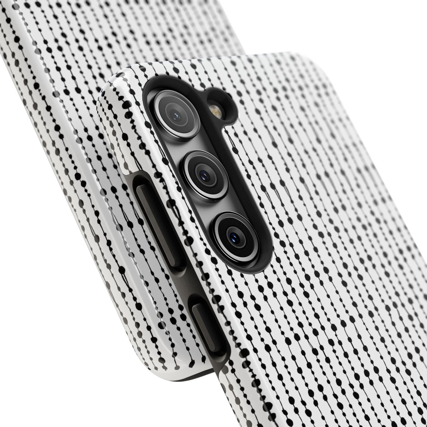 Beaded Curtain White / Black Phone Case