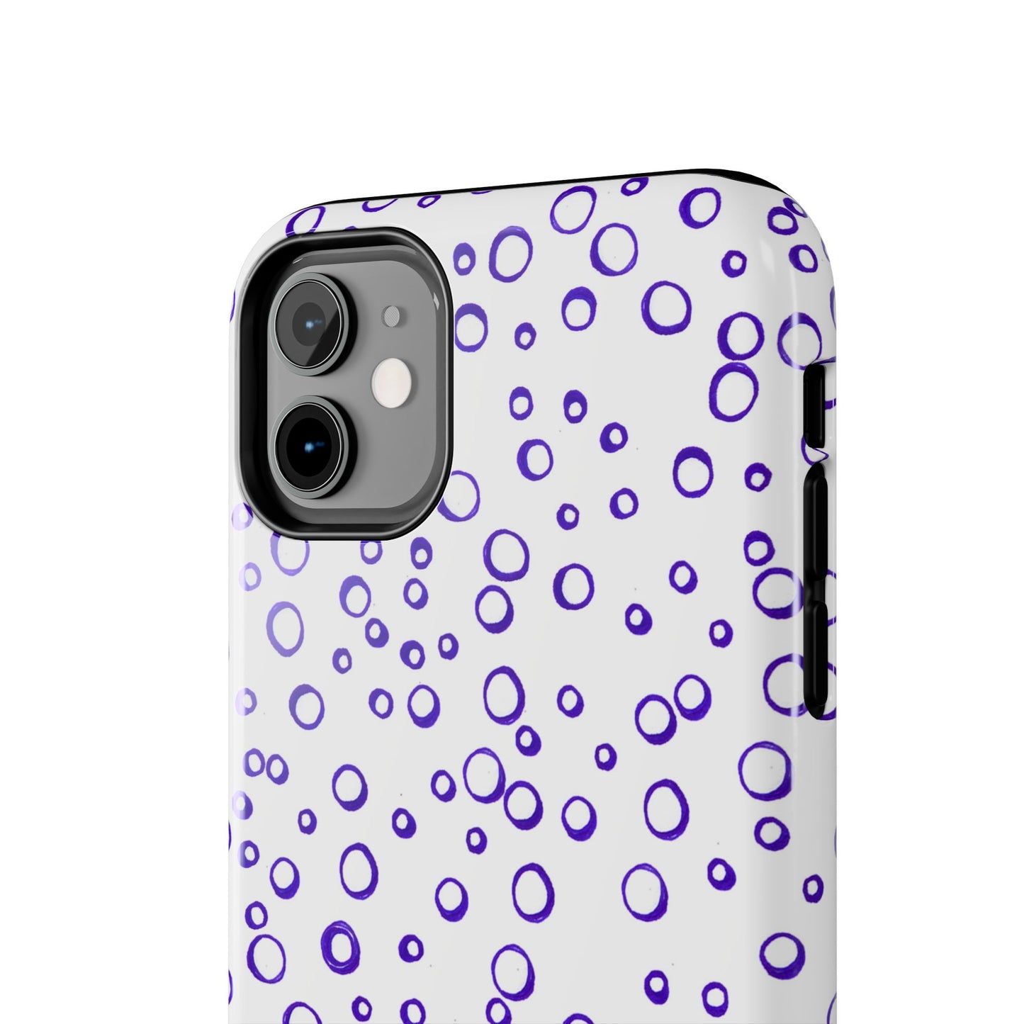 Blue See Through Dots Phone Case