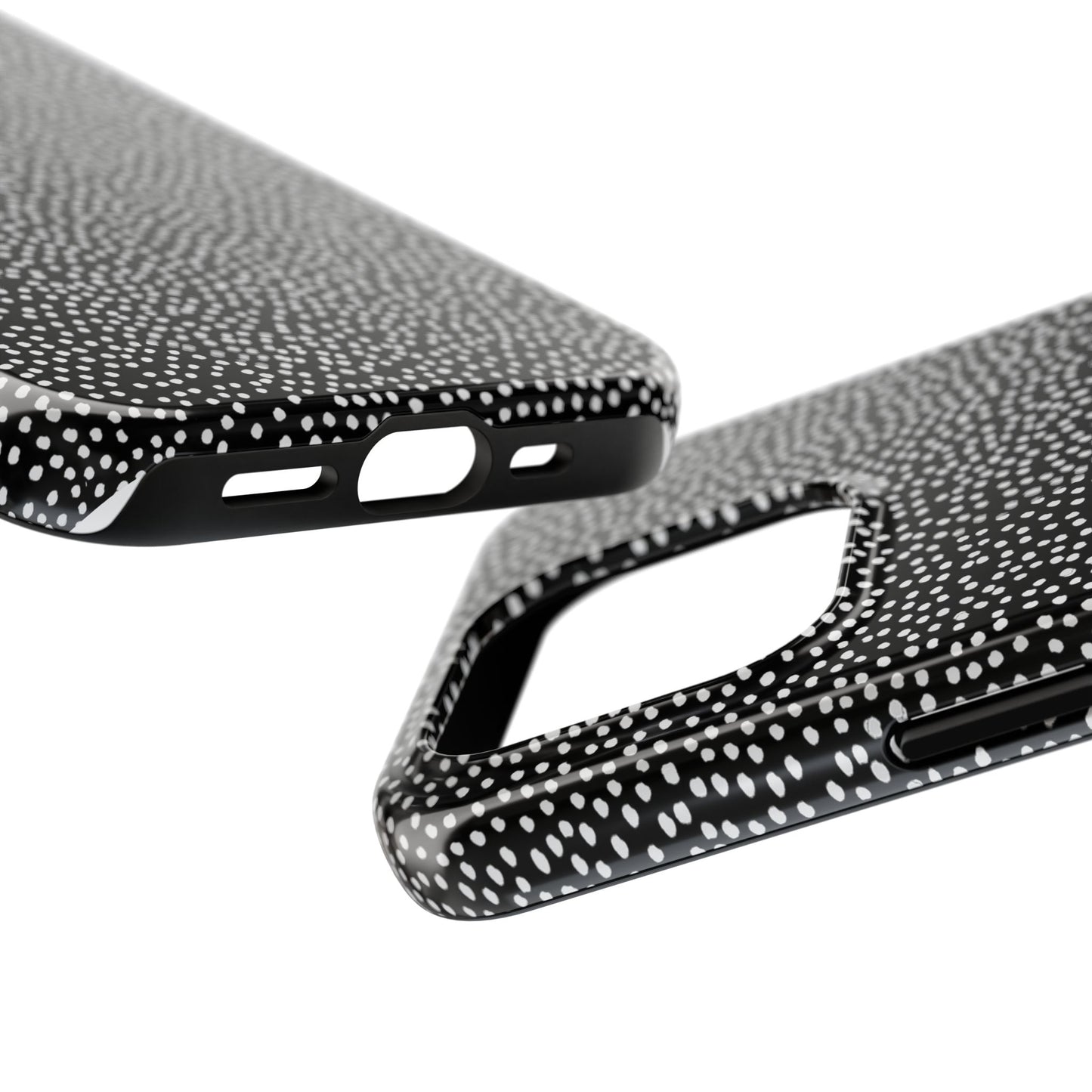 Baby Dots Black / White Phone Case