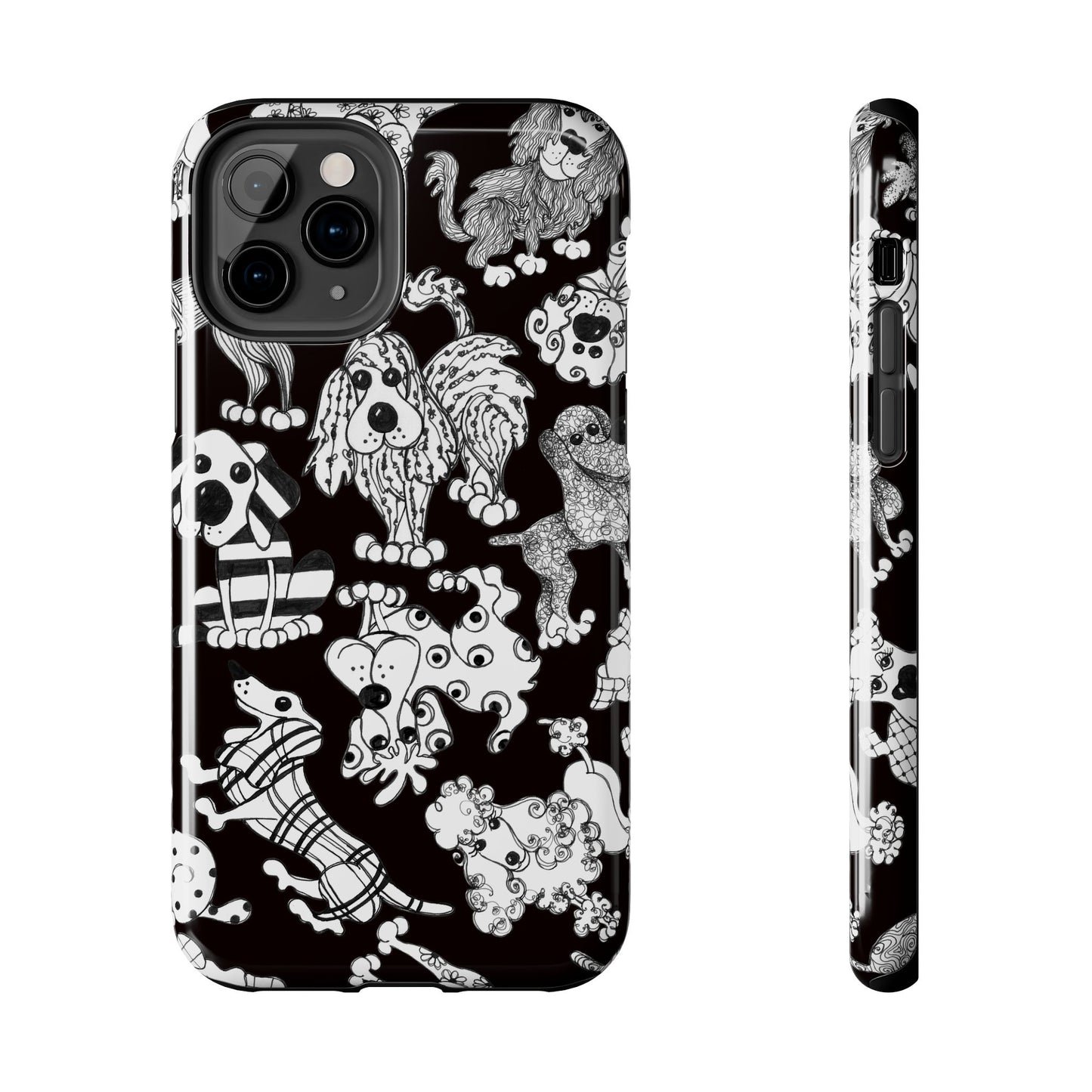 Dear Doggies Black Phone Case