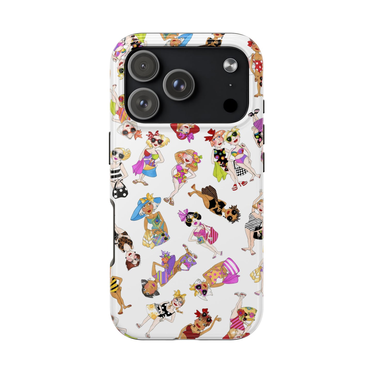 Tossed Beauties White Phone Case