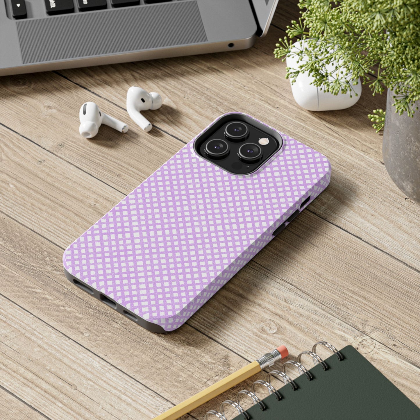Bias Check Lilac Phone Case