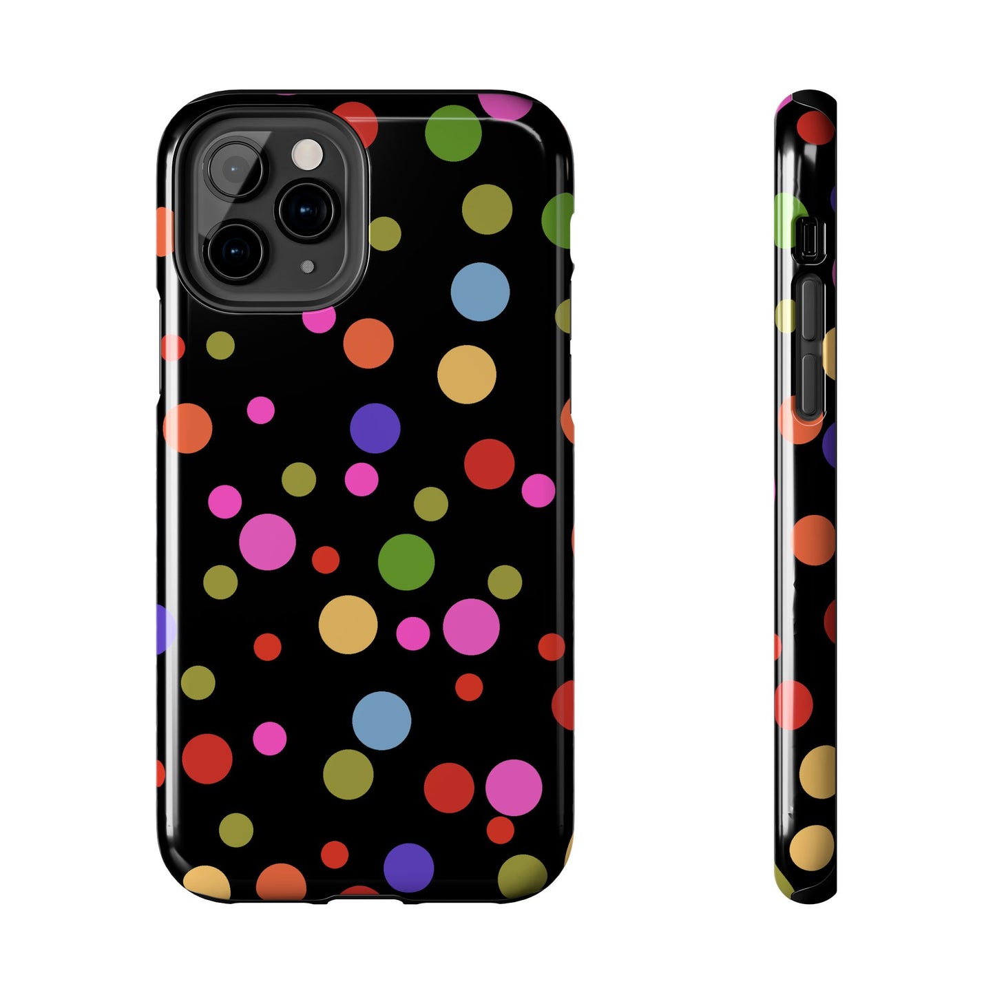 Dot Assortment Black Phone Case