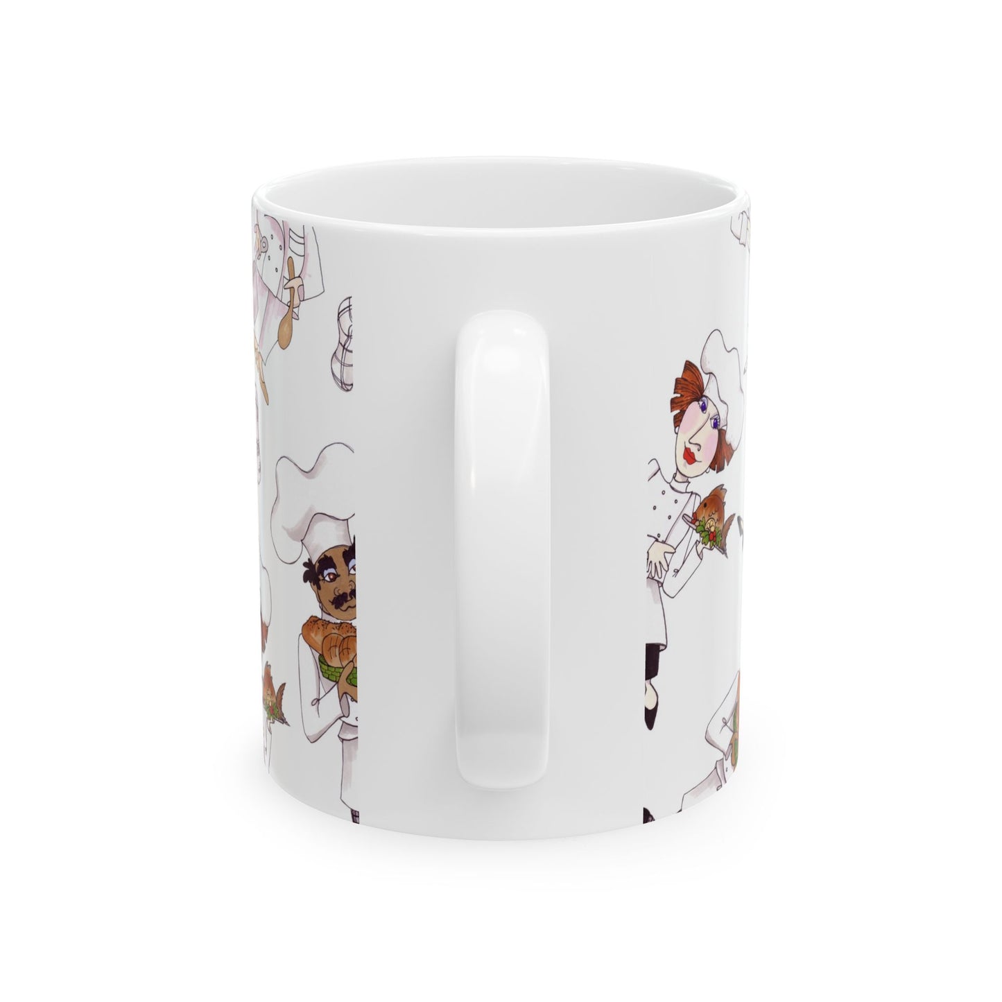 Tossed Chefs White Cup