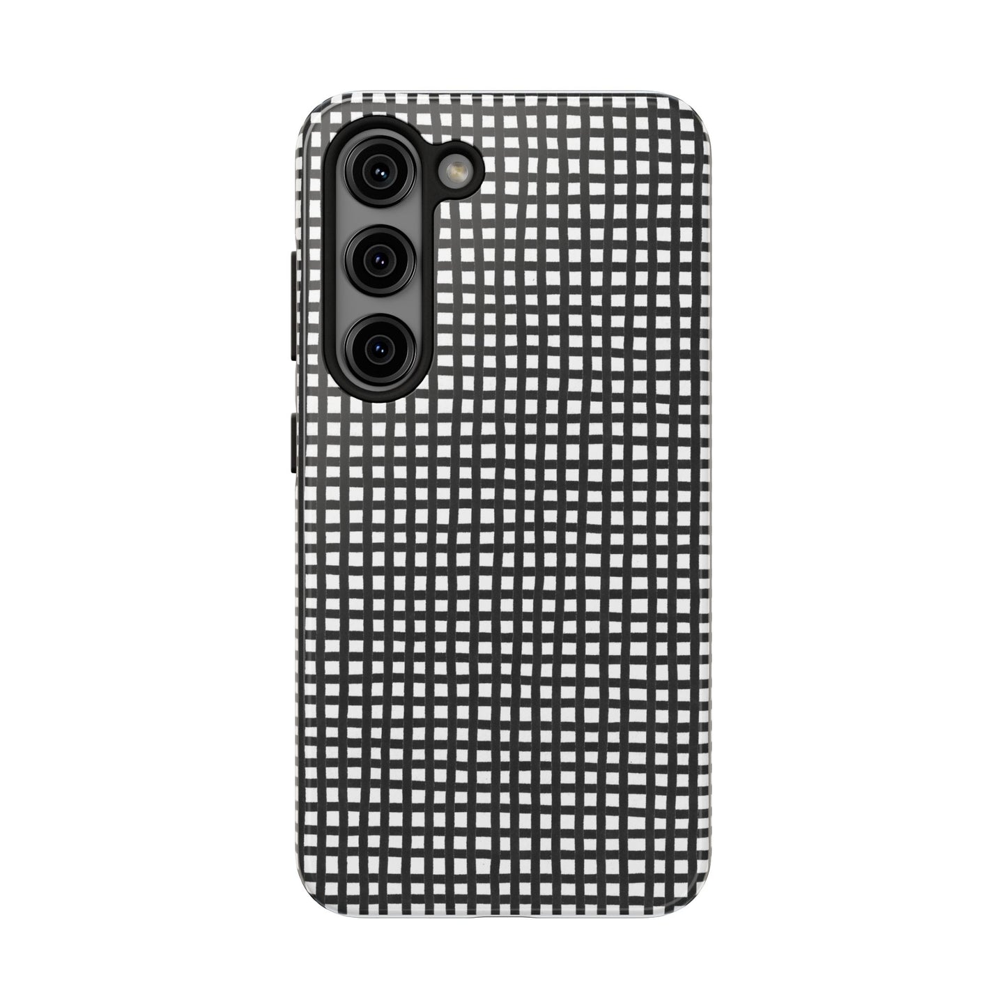Chipper Check Black / White Phone Case