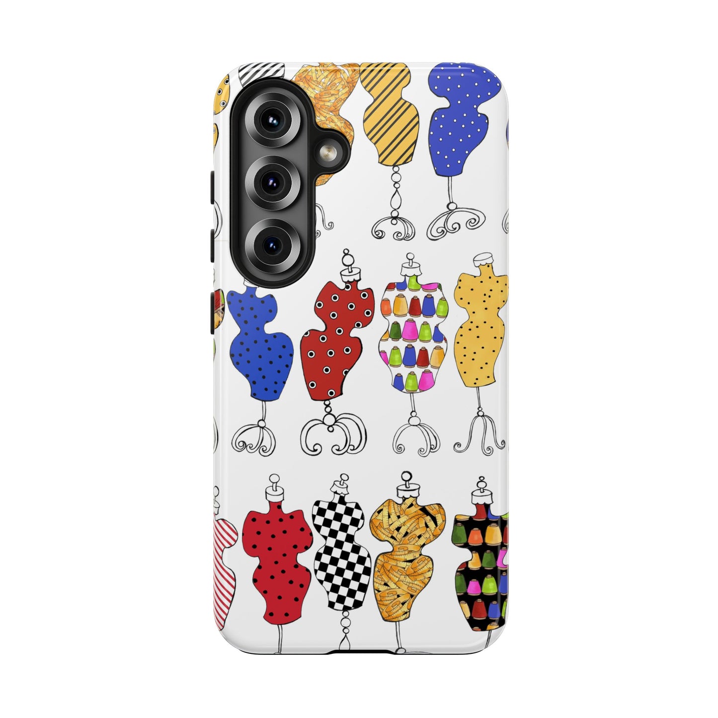 Go Figure White / Multi Phone Case