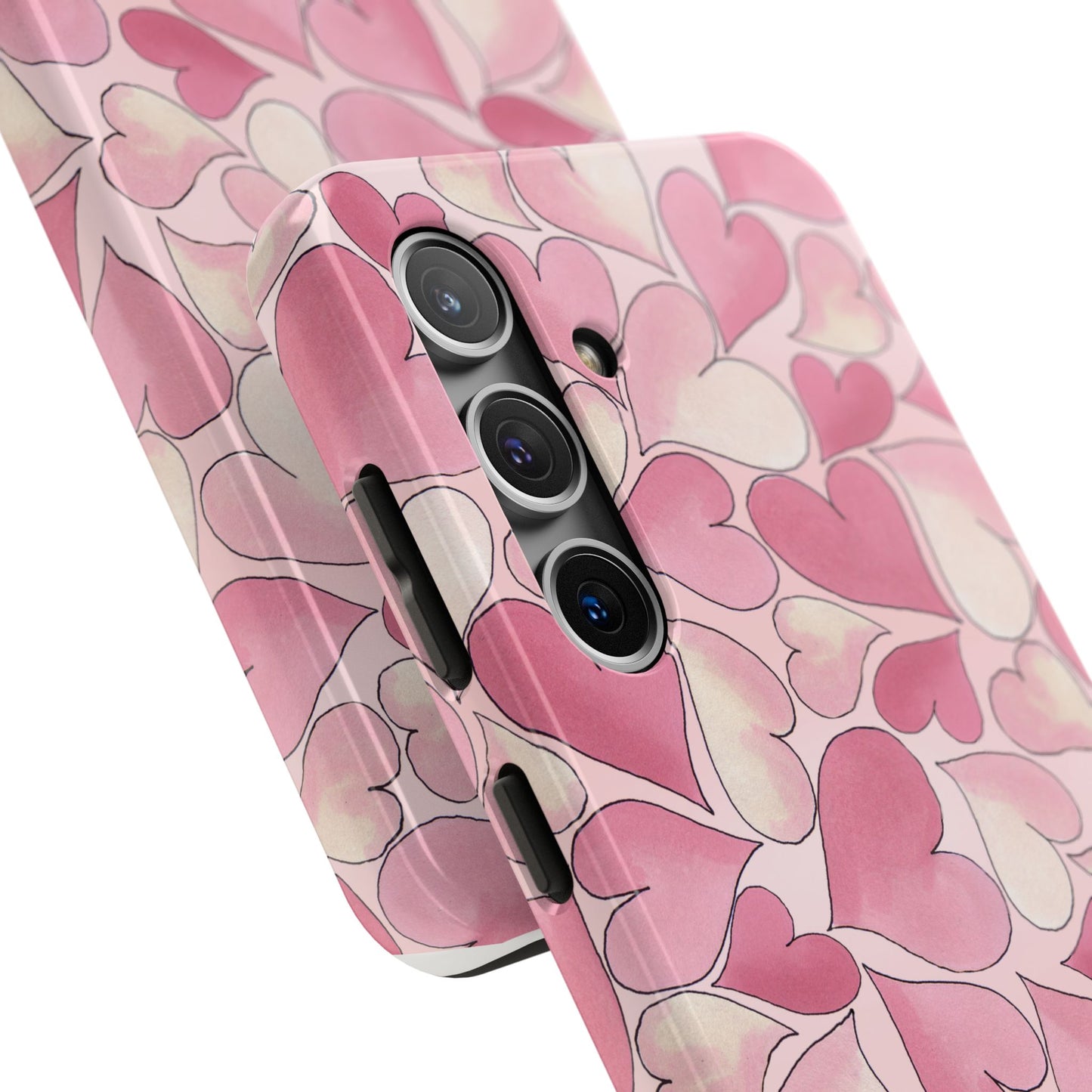 Hearts Pink Sky Phone Case