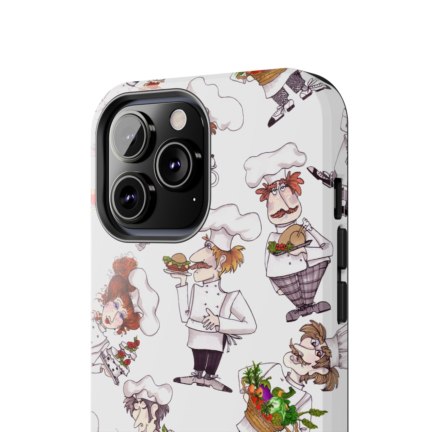 Tossed Chefs White Phone Case
