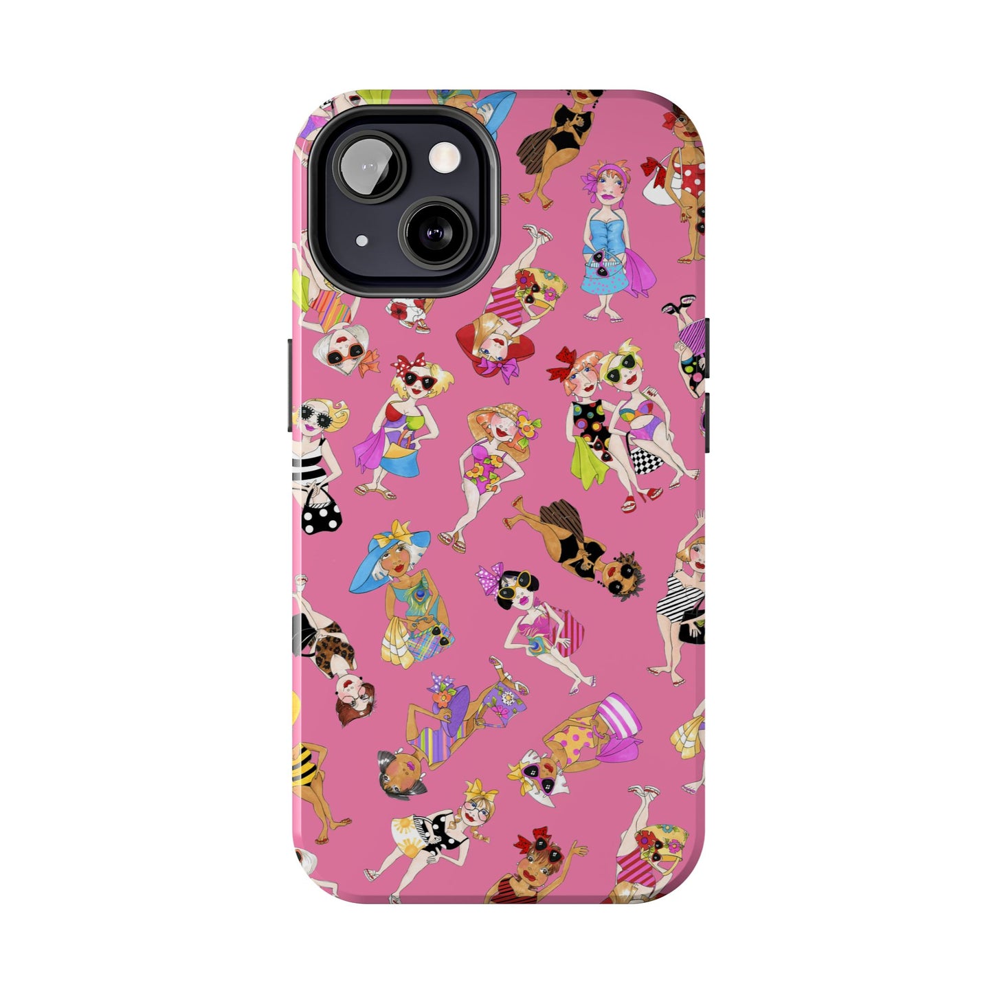 Tossed Beauties Pink Phone Case