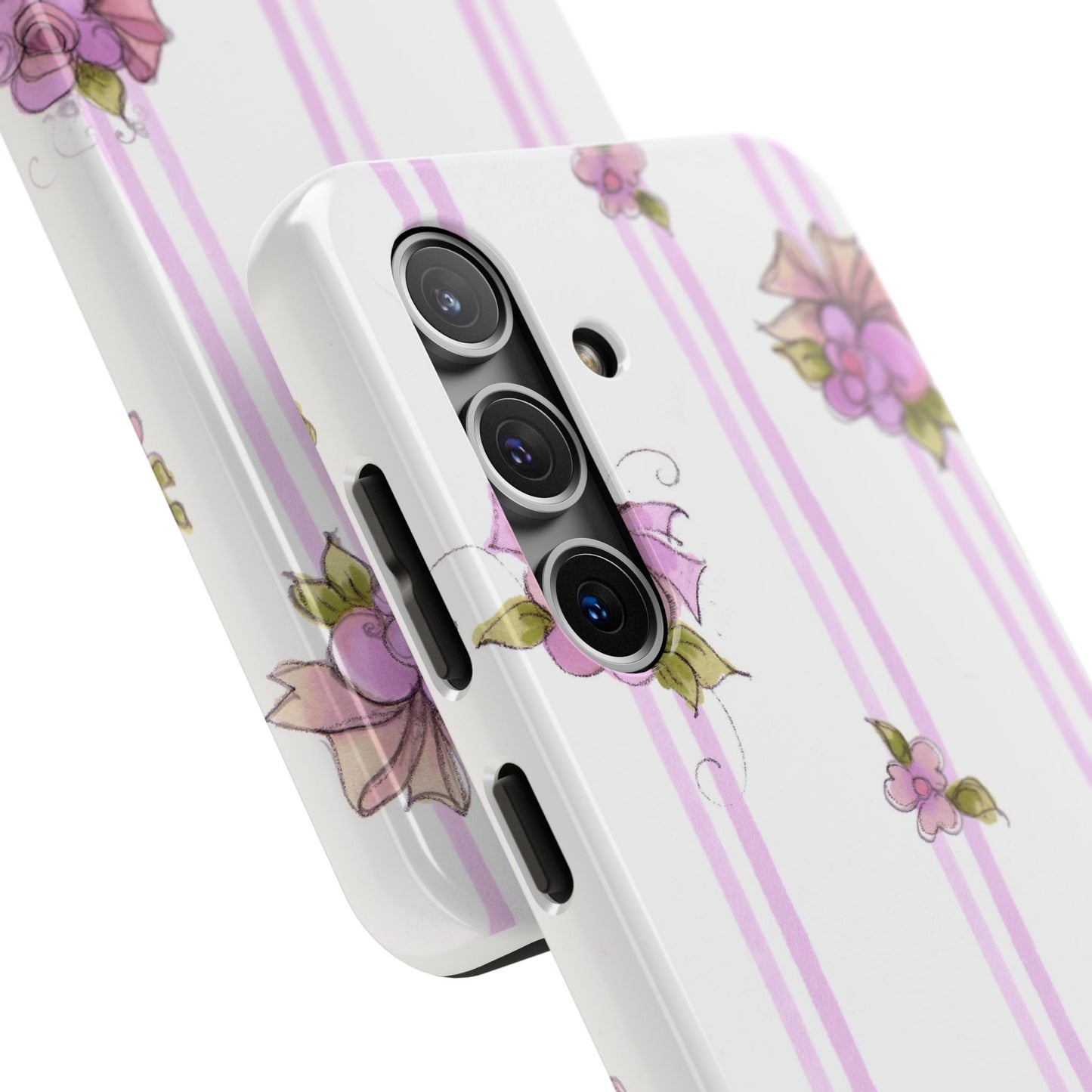 Flower Model Flower Stripe Phone Case