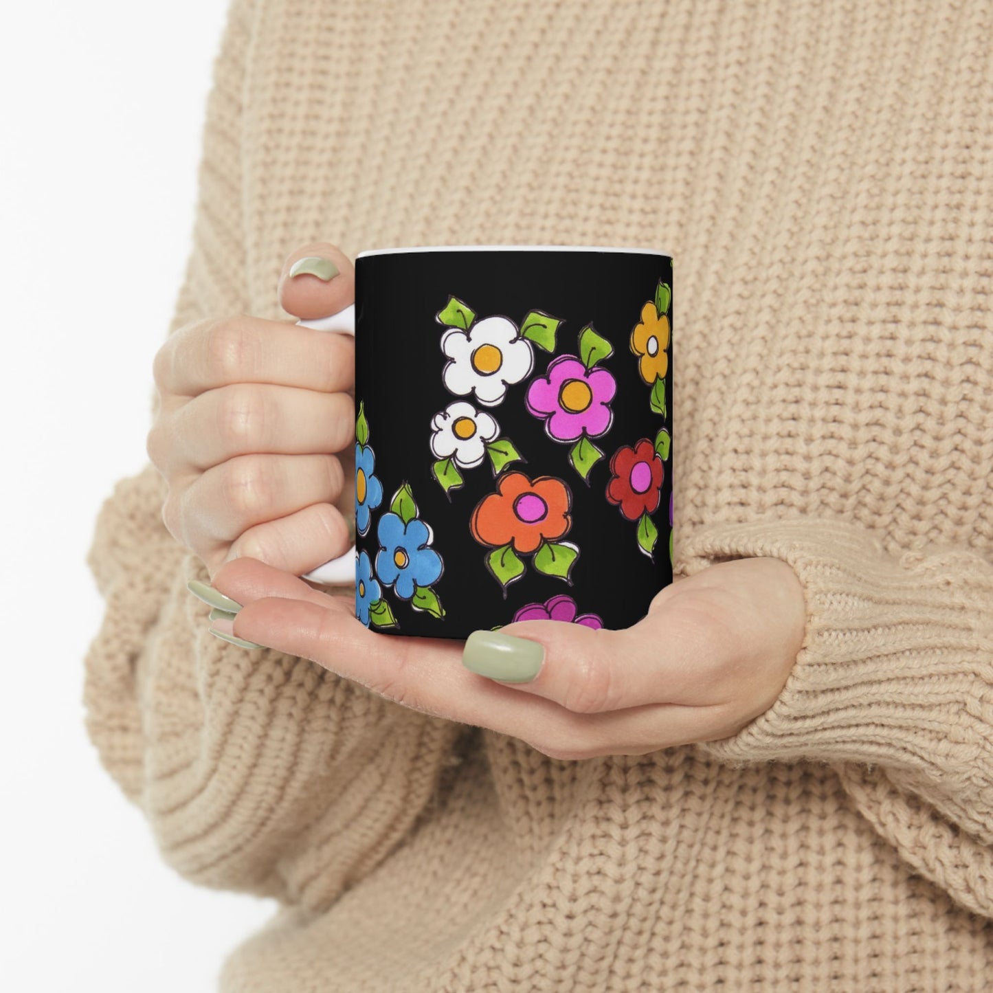 Fancy Dog Daisies Cup