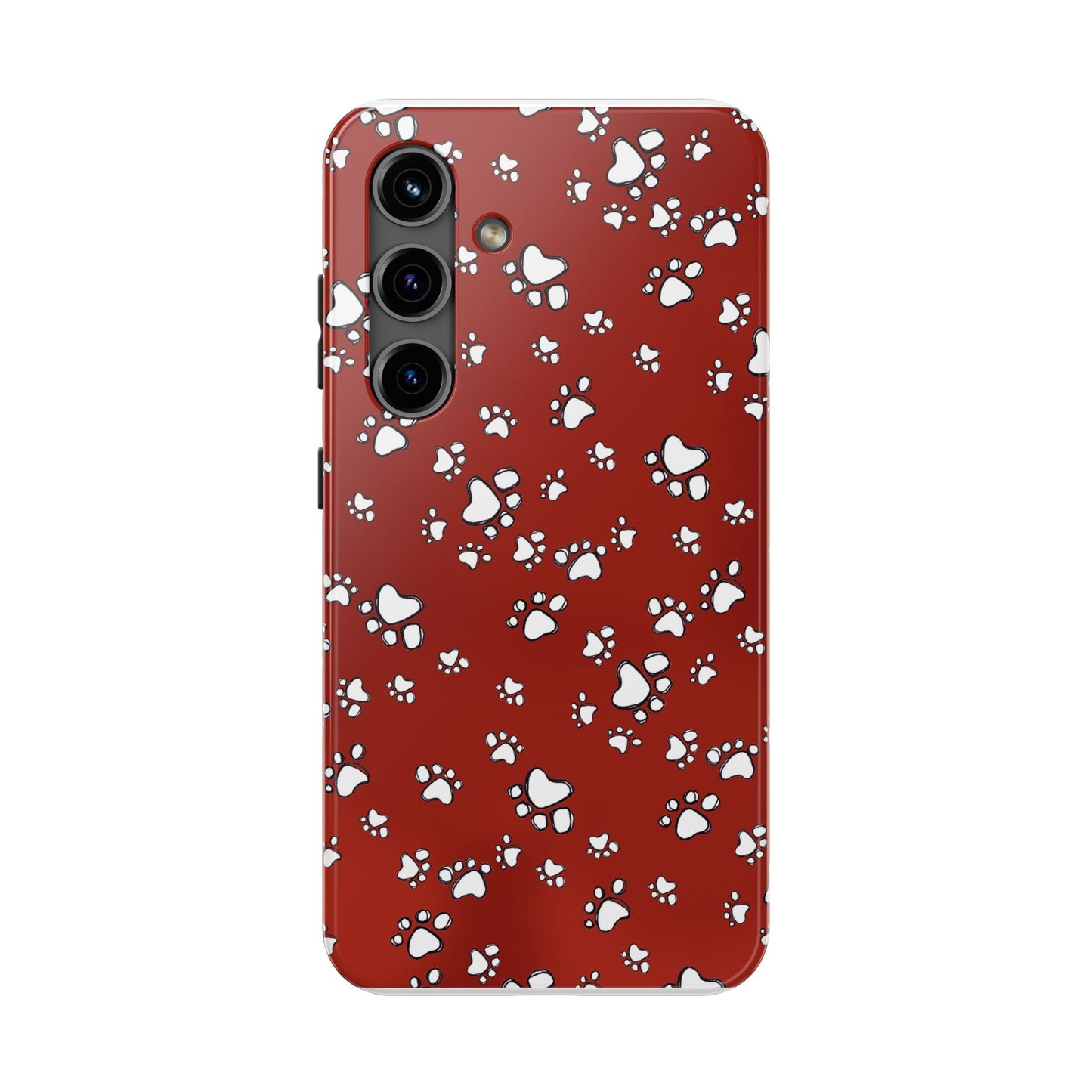 Paw Flakes Red Phone Case