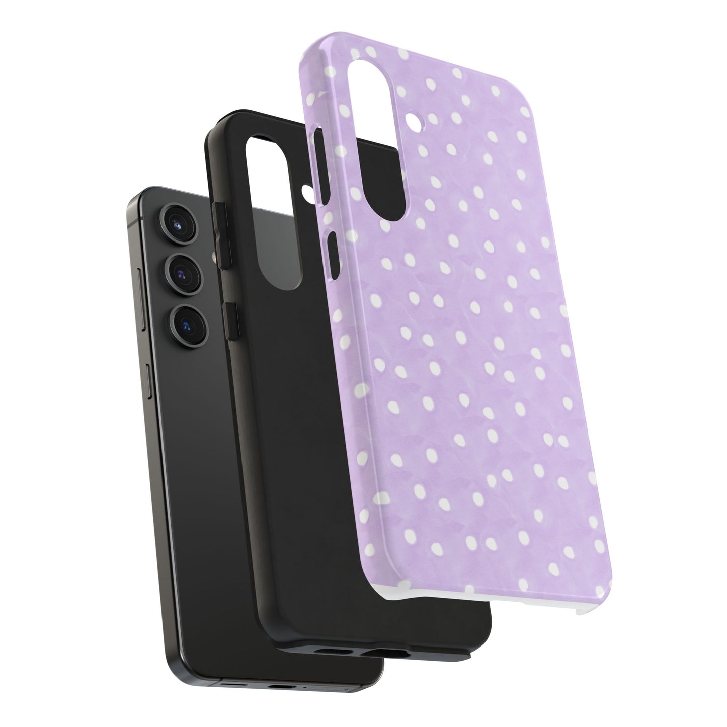 Space Dots Lilac / White Phone Case