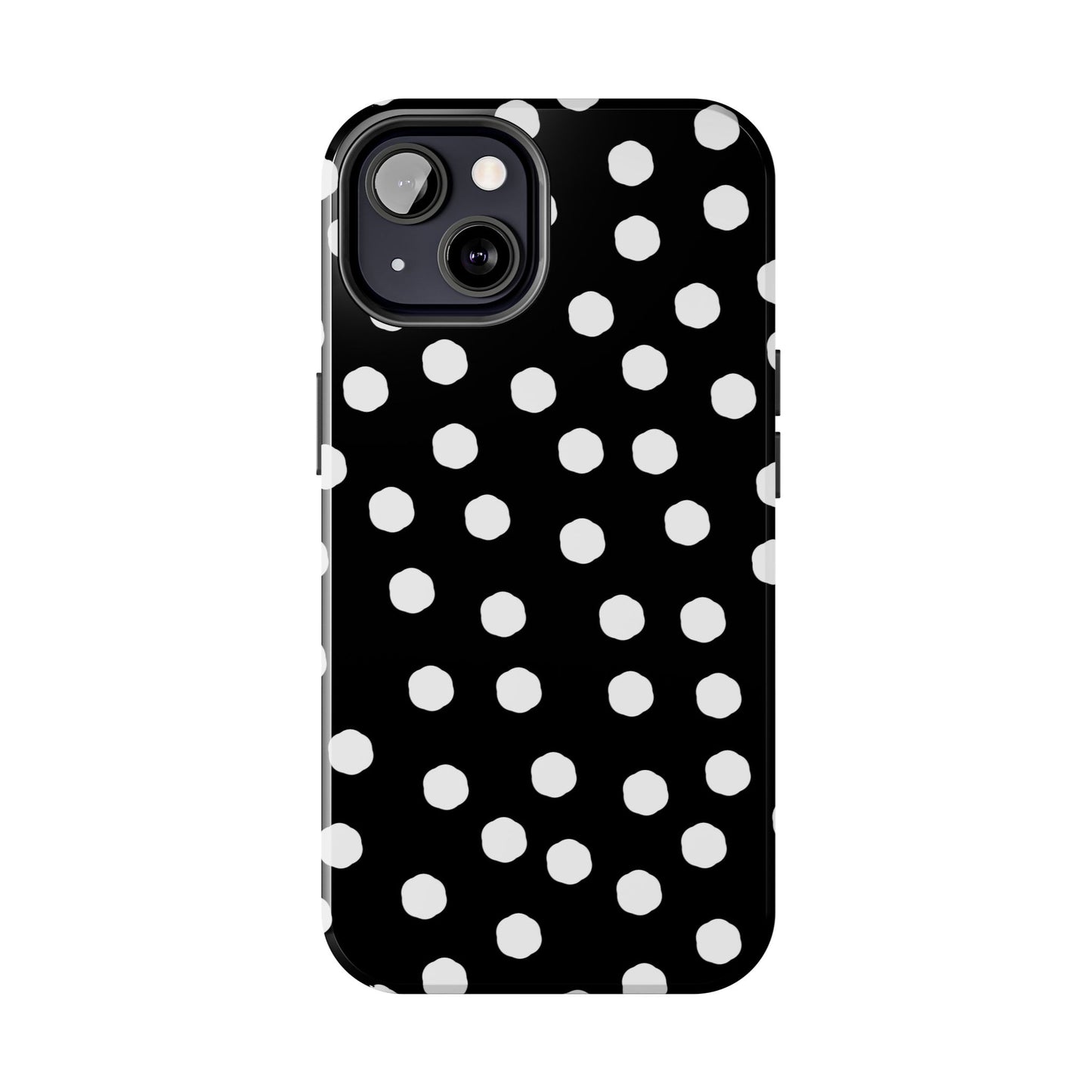 Jumbo Dots Black / White Phone Case