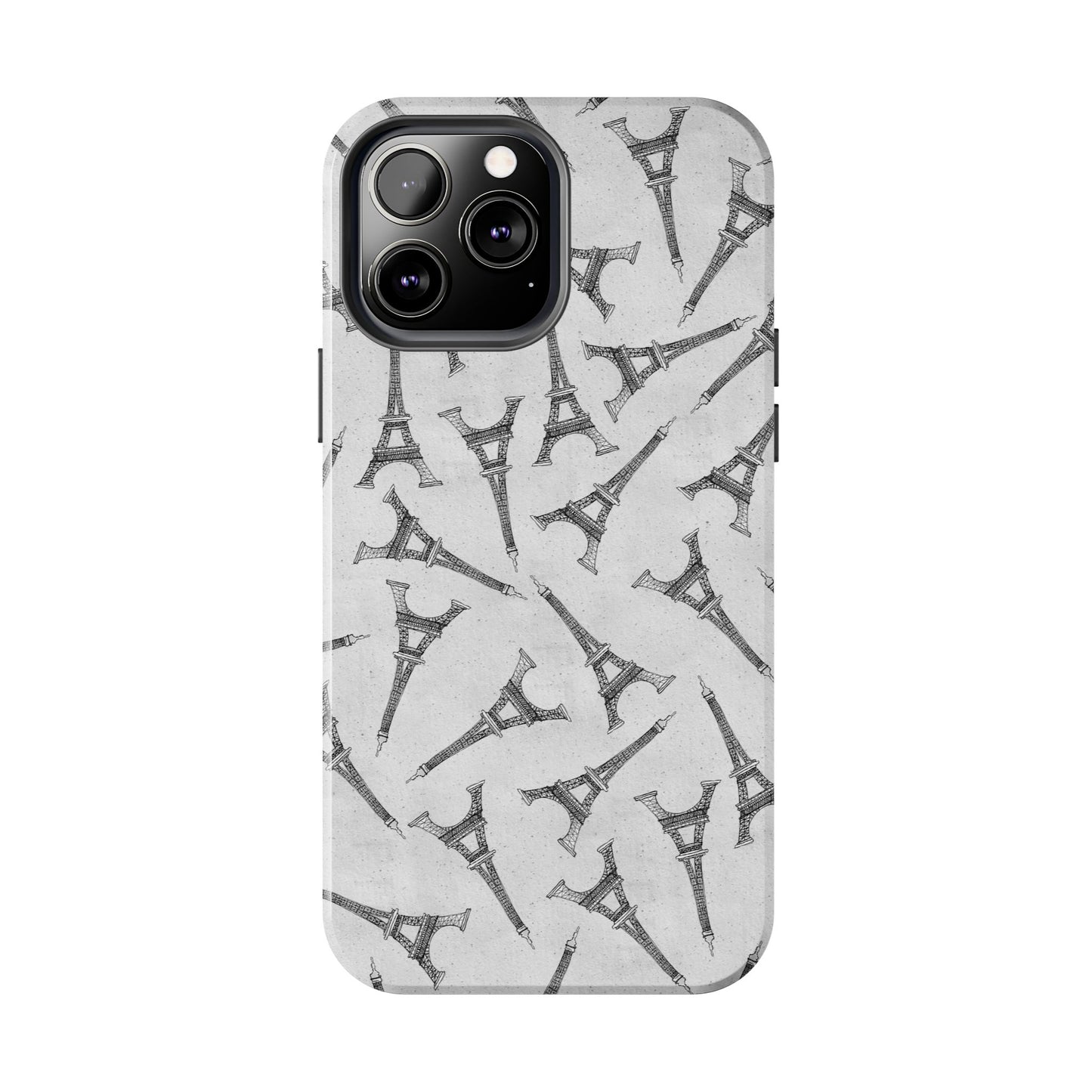 Eifelesque Silver Phone Case
