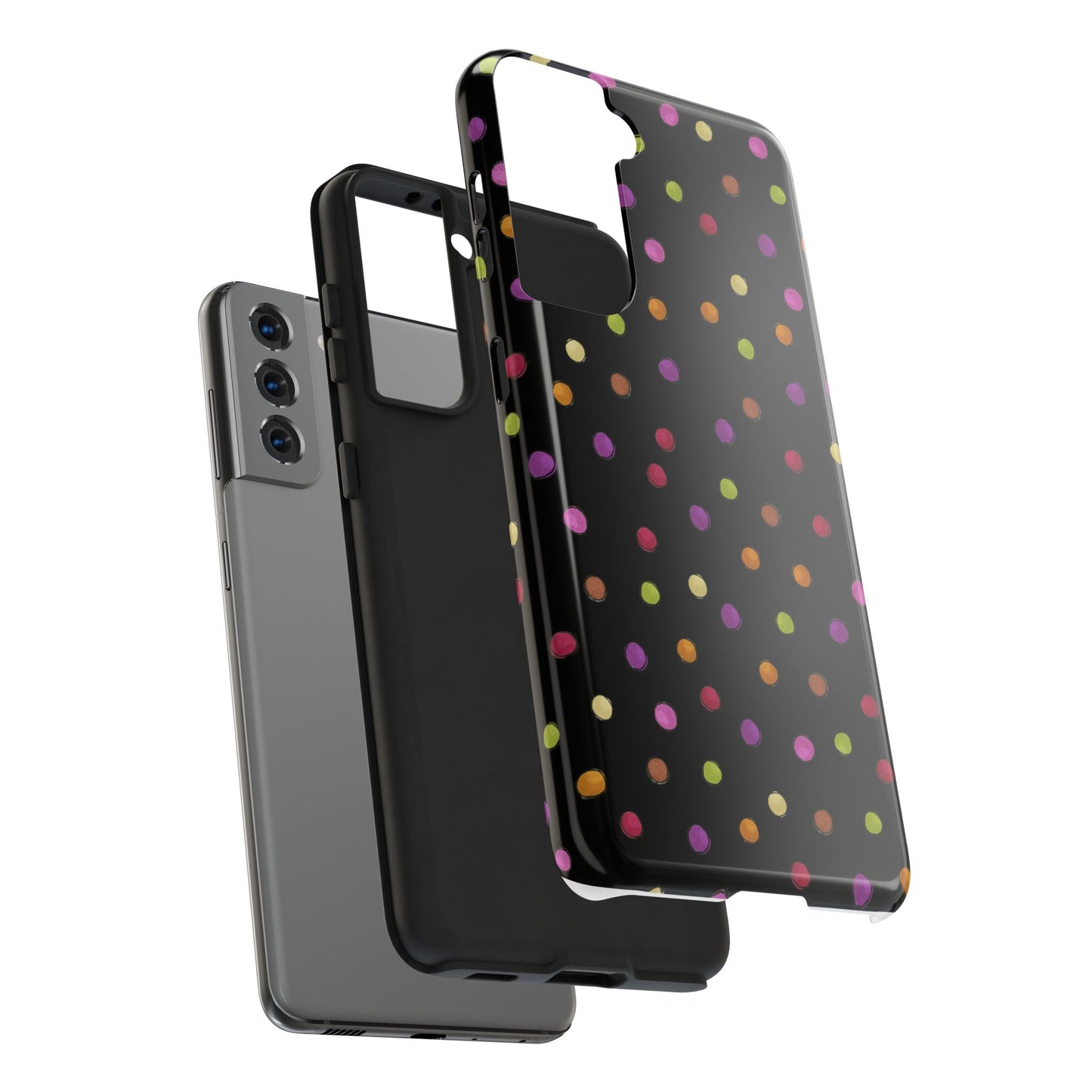 Tea Dot Black Phone Case