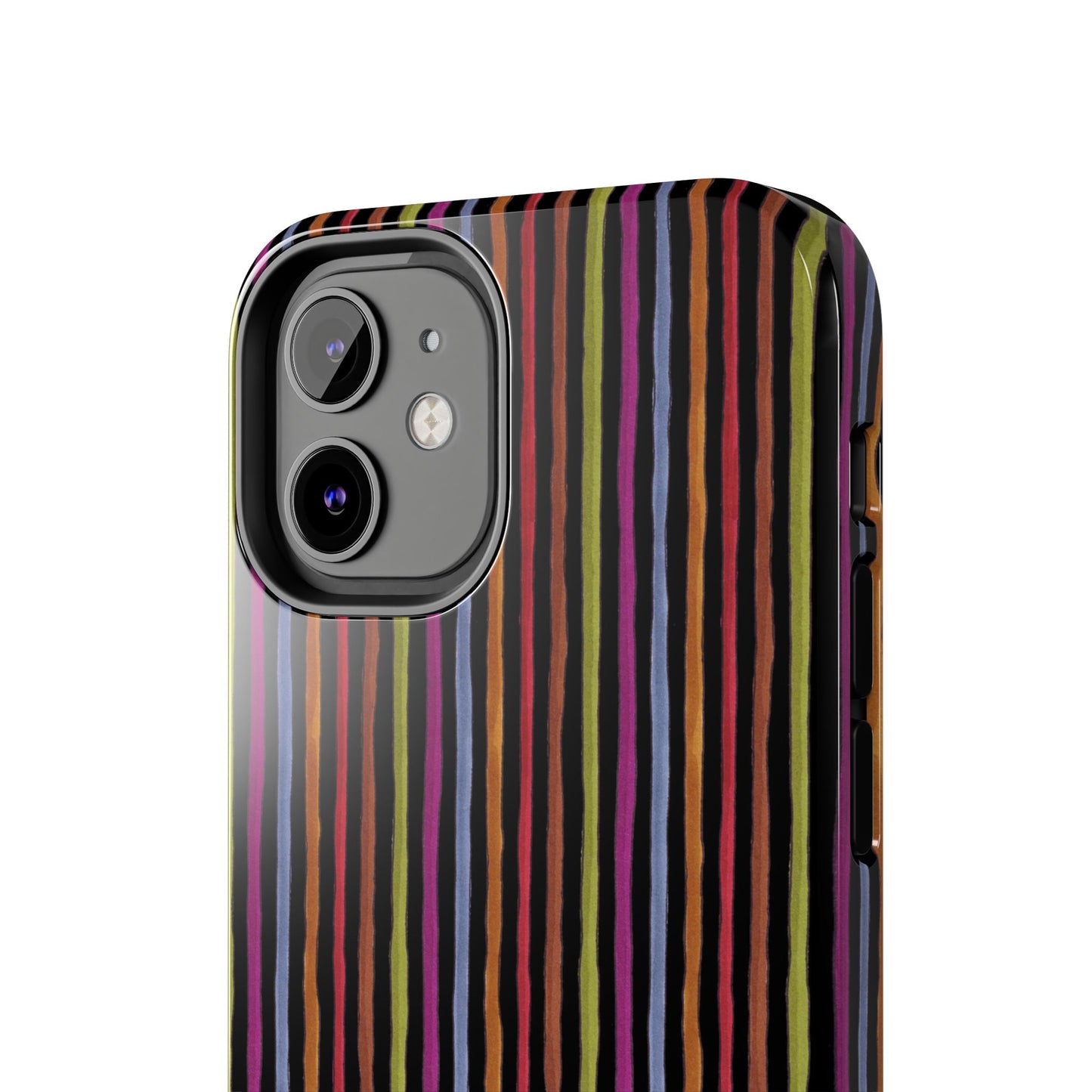 Stripe Black Phone Case