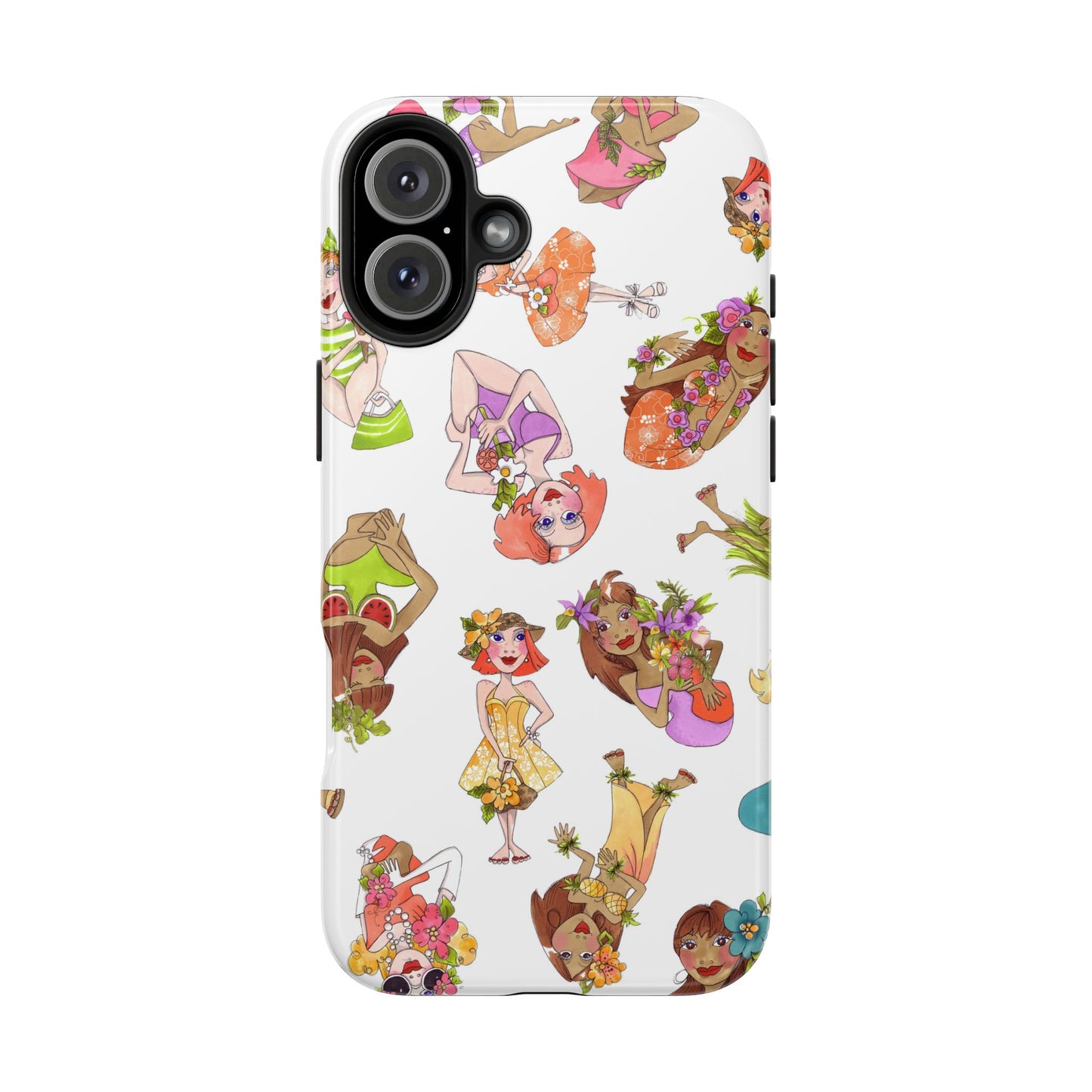 Island Toss White Phone Case