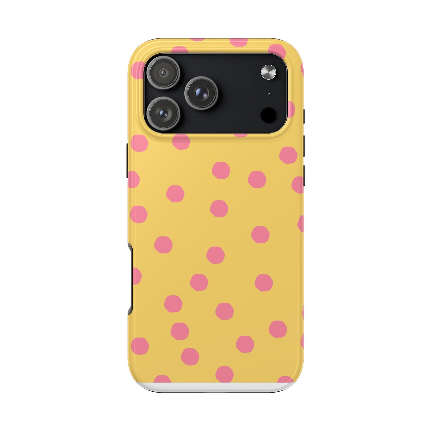 Jumbo Dots Yellow / Pink Phone Case