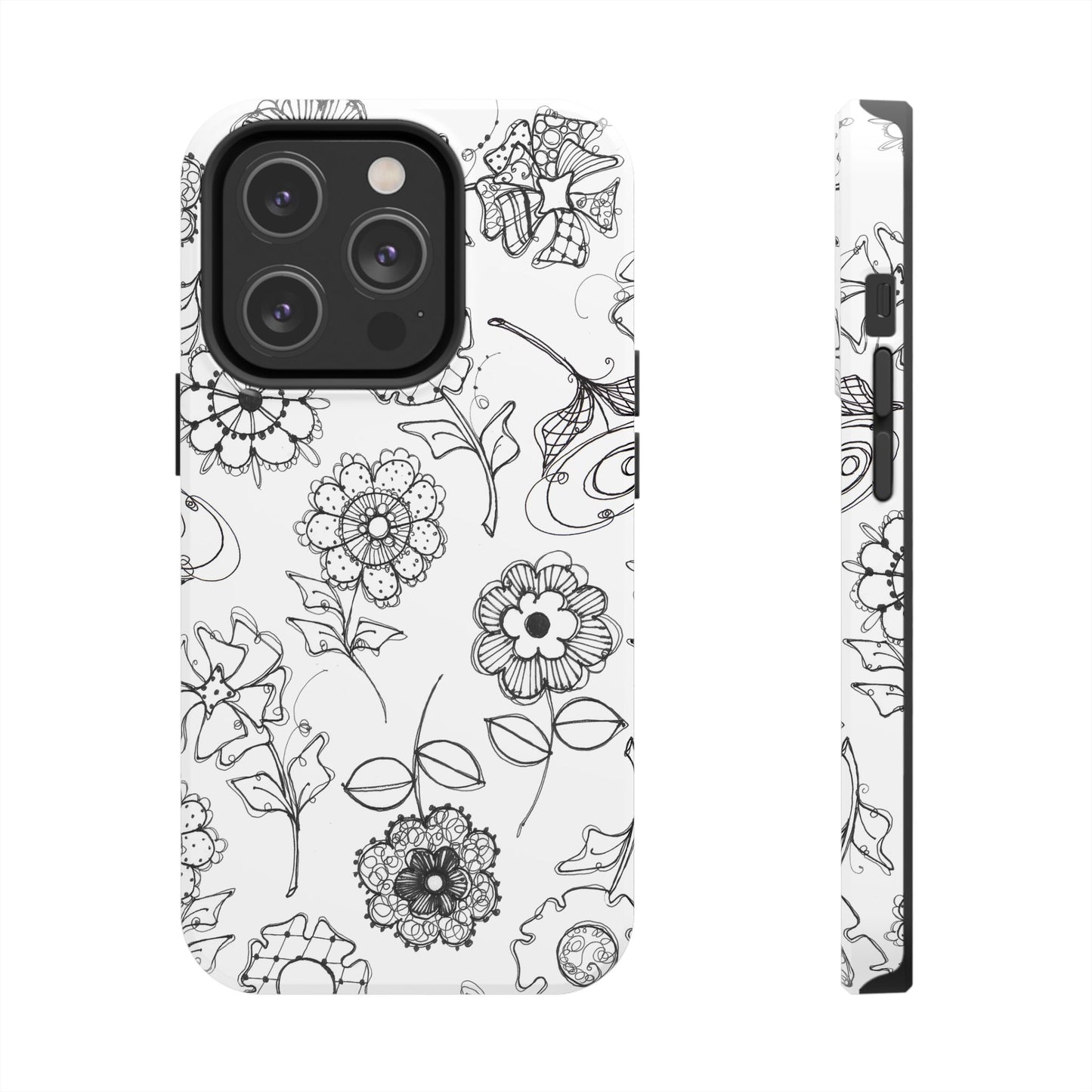 Paper Posies White Phone Case