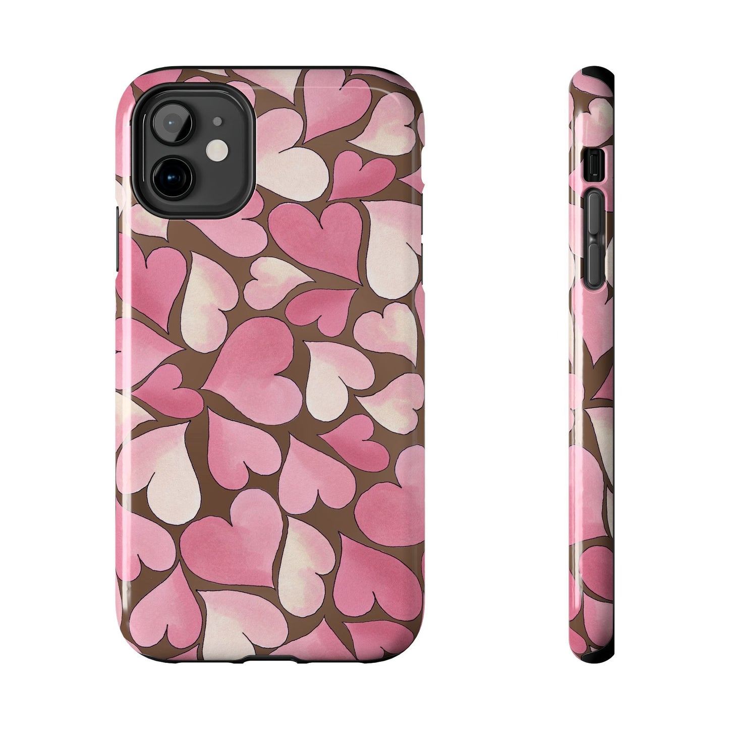 Hearts Chocolate Phone Case