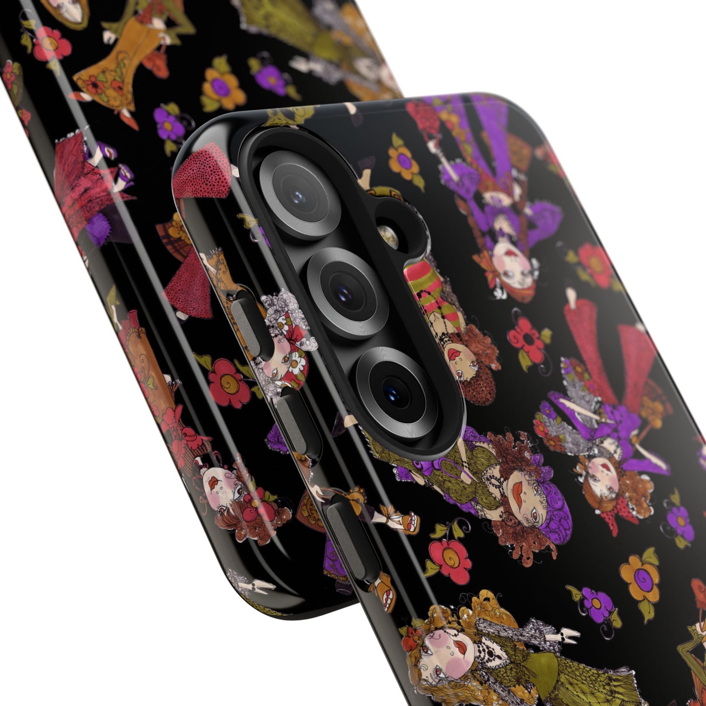 Tossed Gypsies Black Phone Case