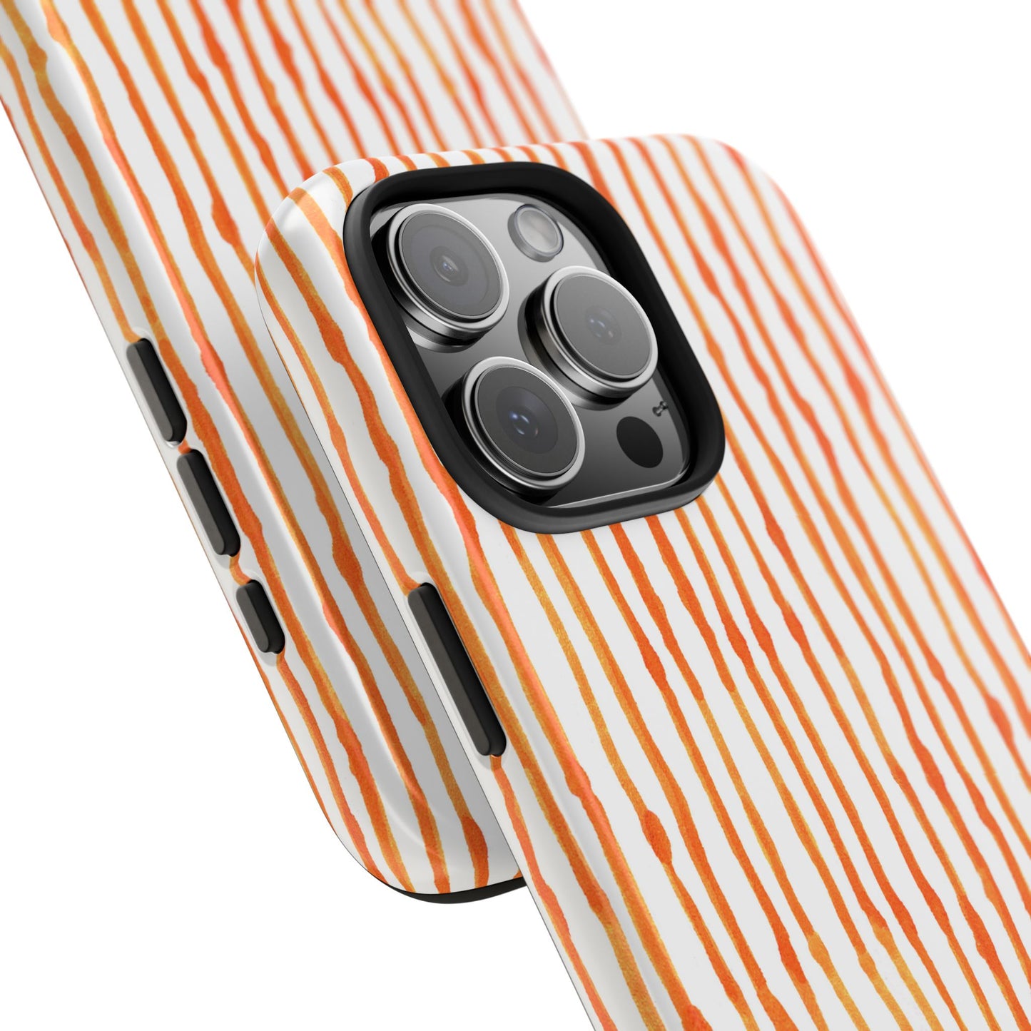 Faux Seersucker Orange / White Phone Case
