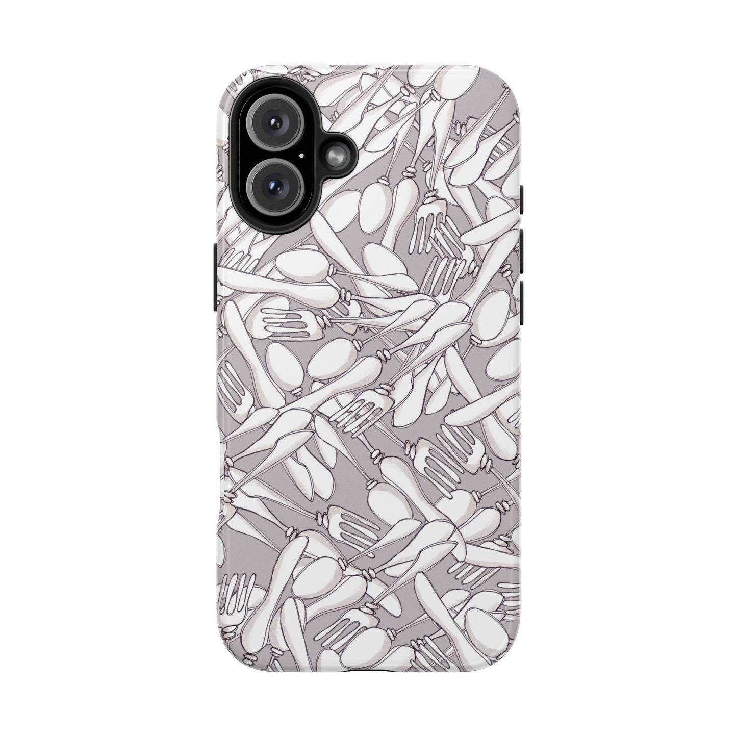 Silverware Wars Silver Phone Case