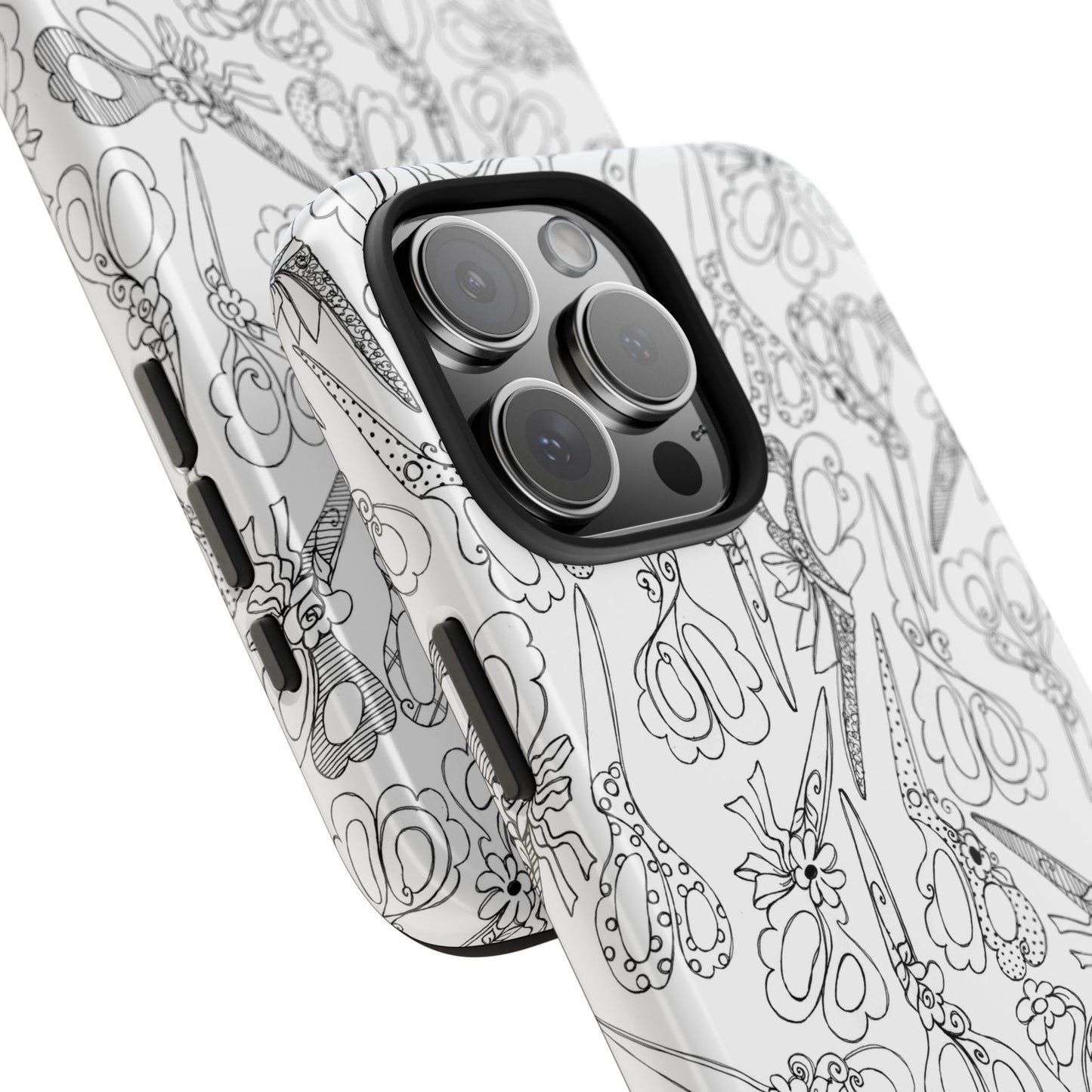 Scissor Blizzard White Phone Case