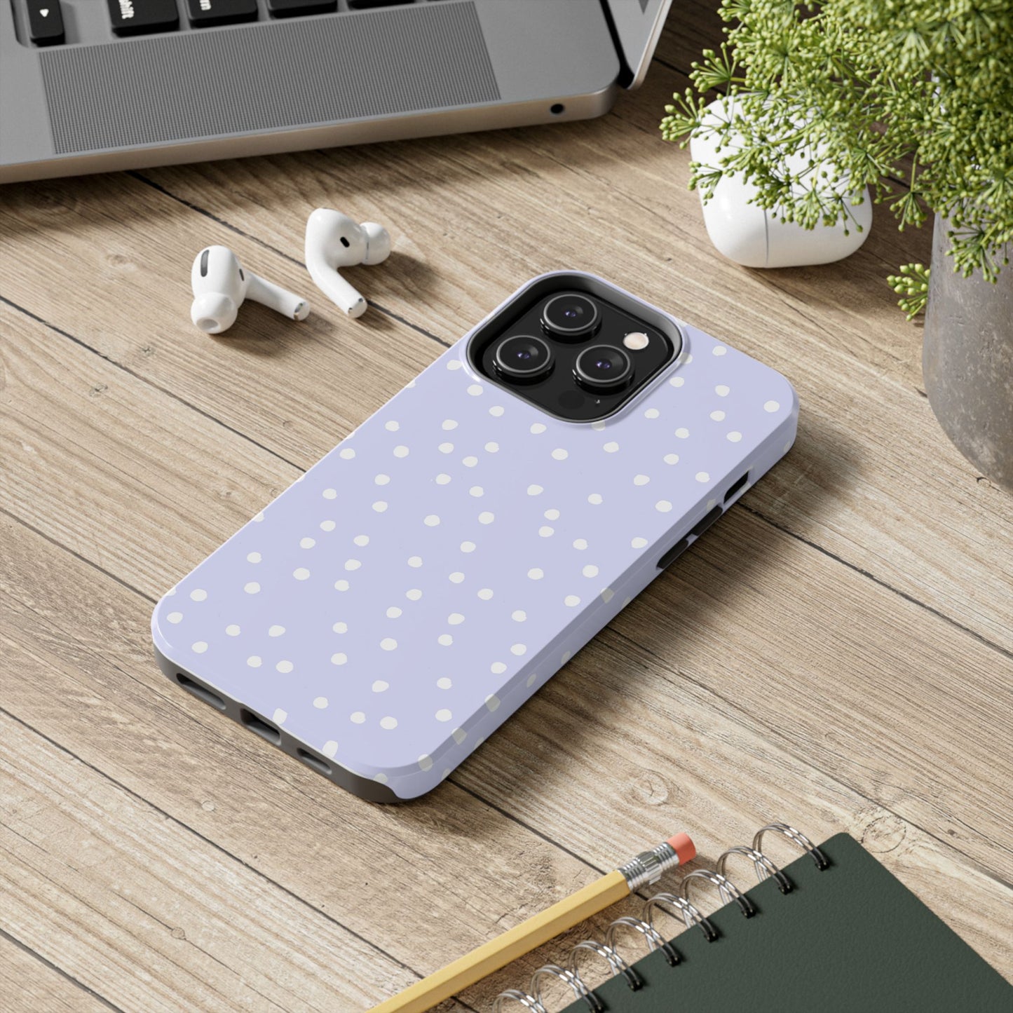 Space Dots Blue / White Phone Case