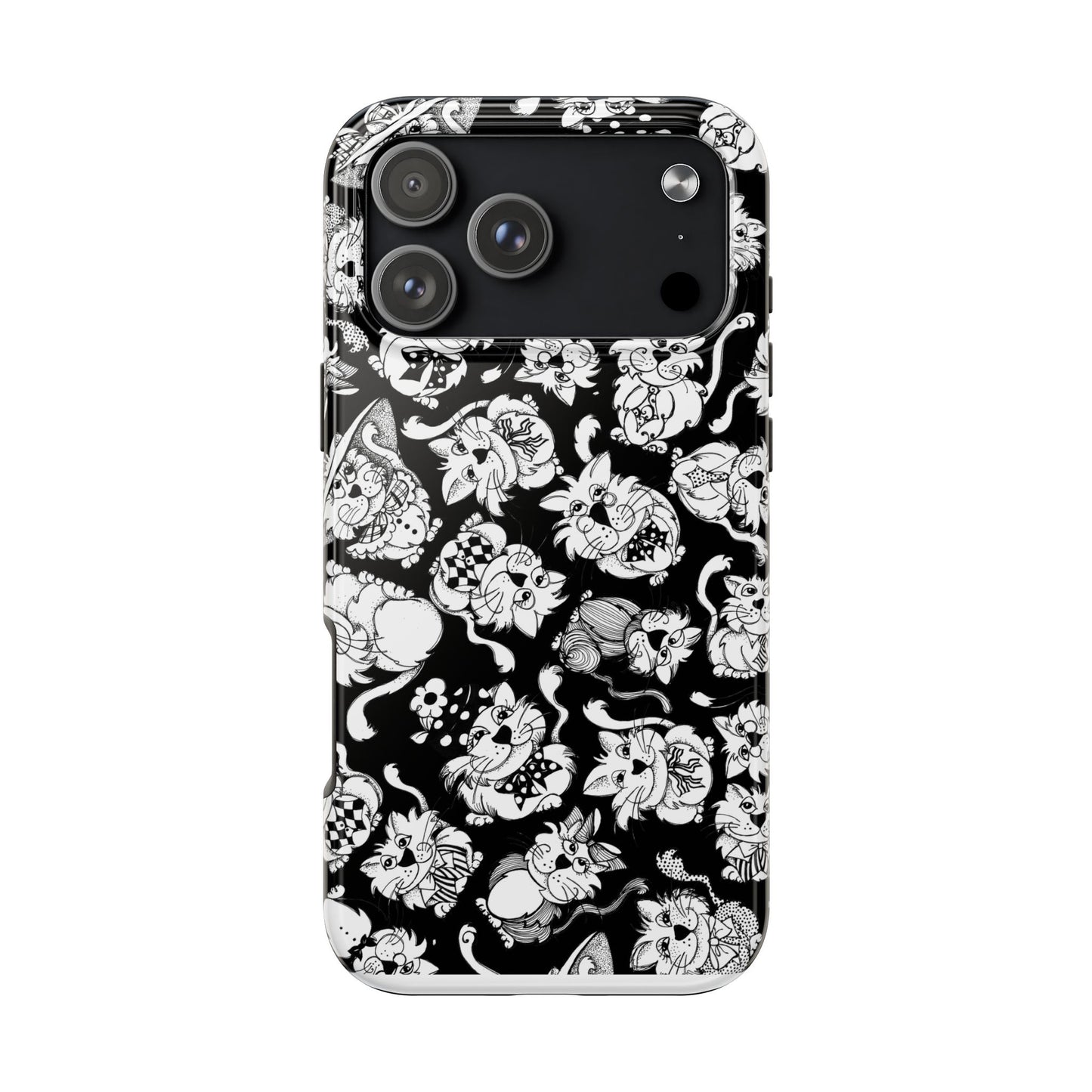So Kitties Tossed Black Phone Case