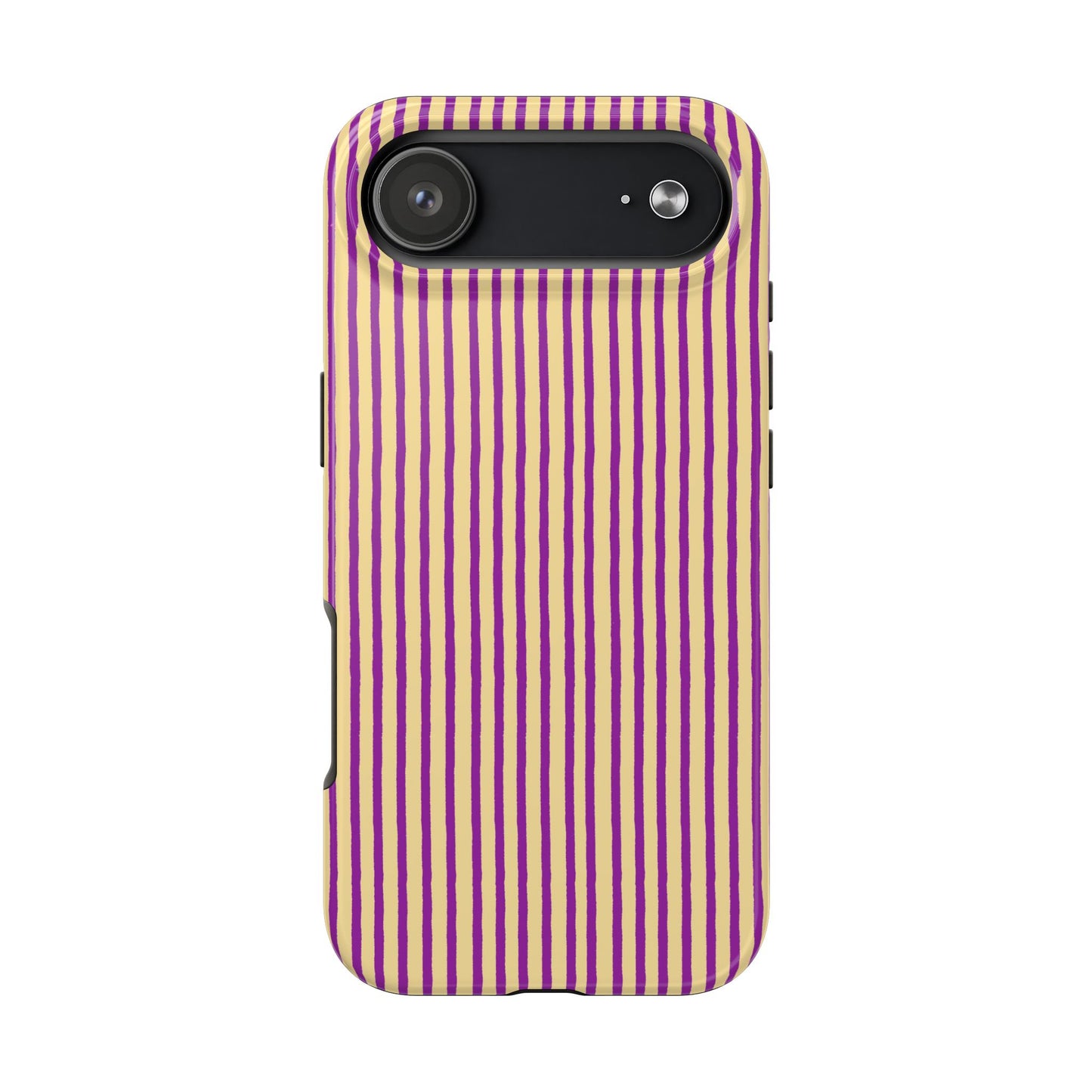 Stripe Yellow / Purple Phone Case