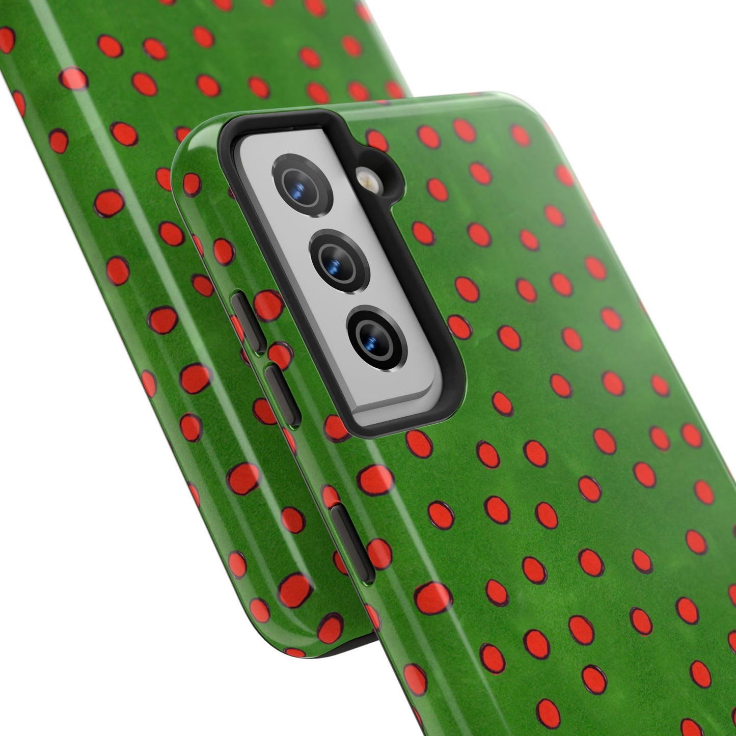 Dinky Dots Green / Red Phone Case