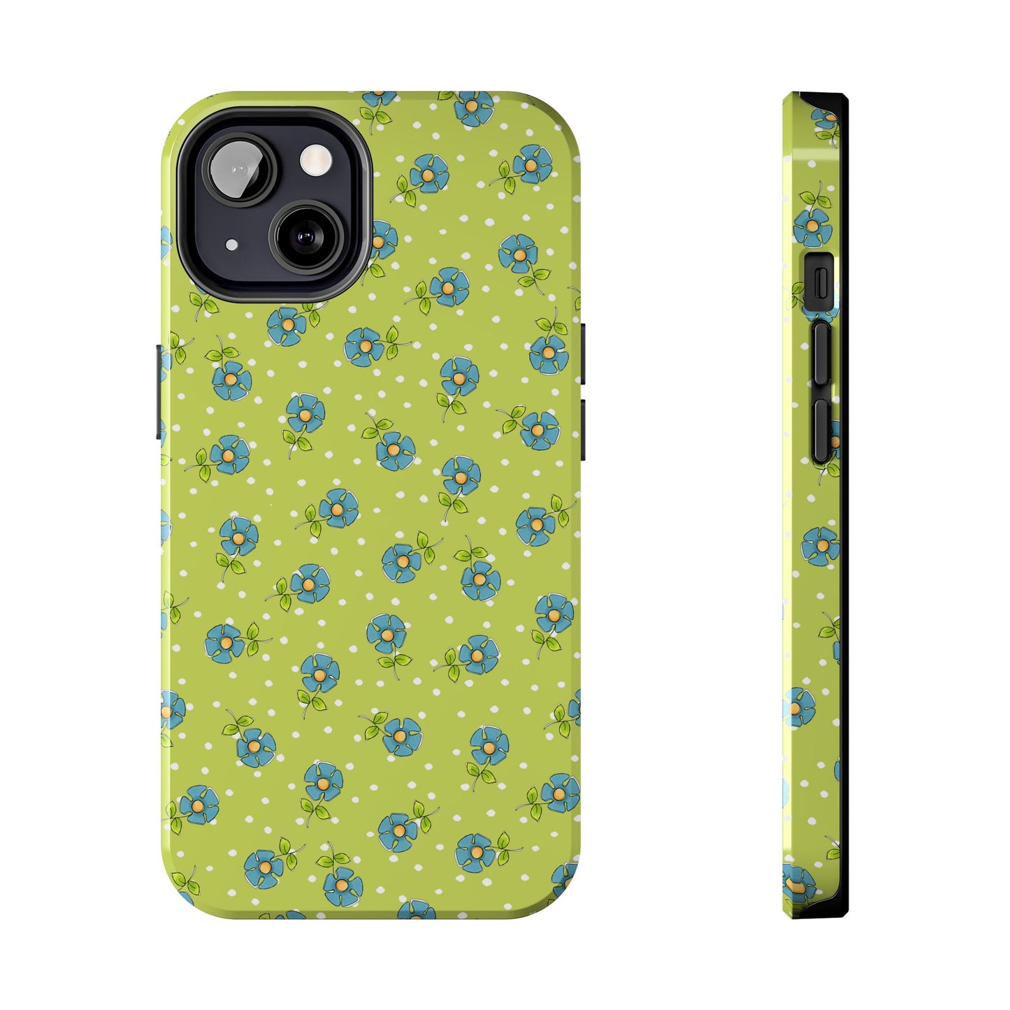 Daisy Dots Green Phone Case